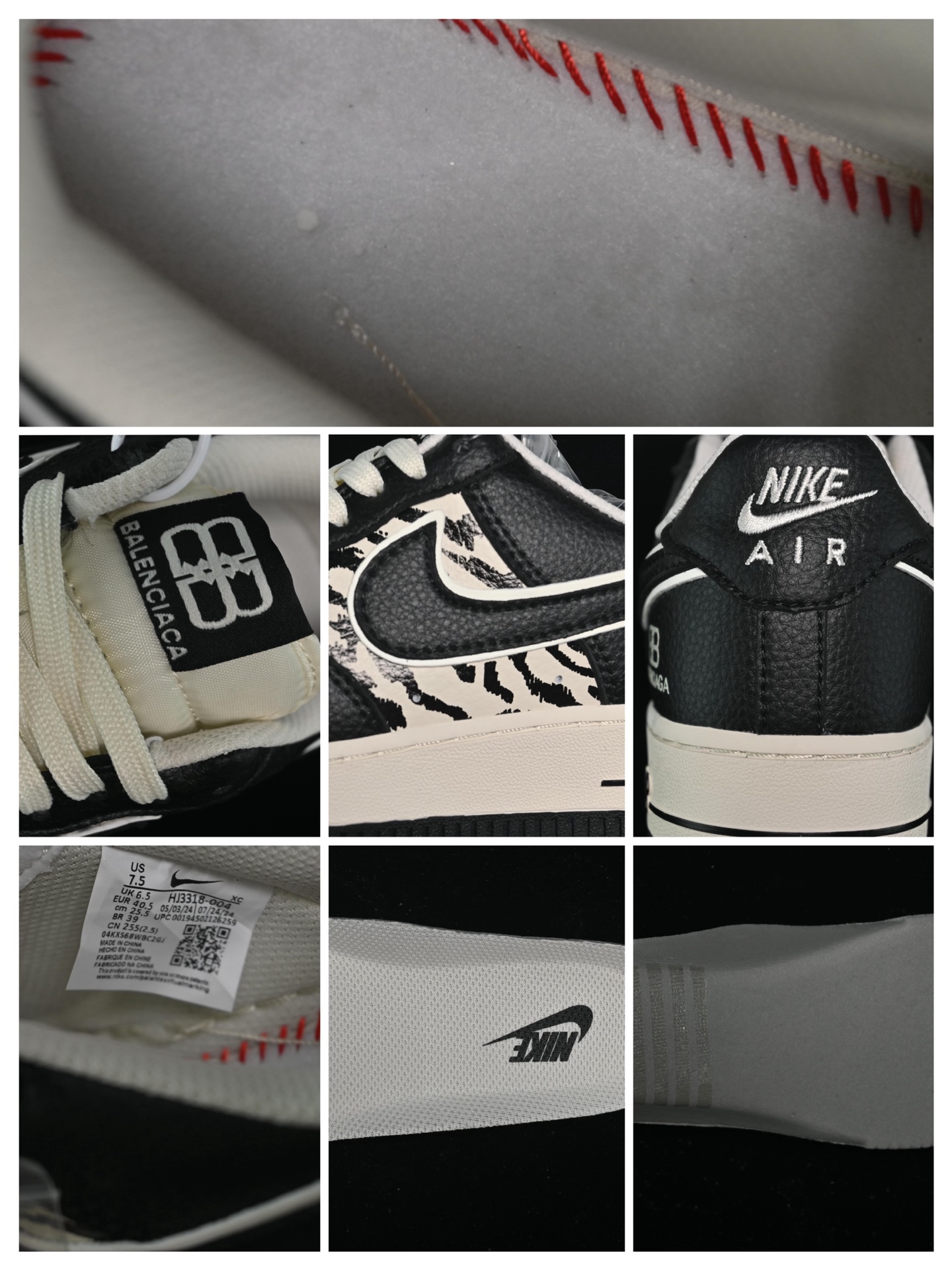 💰280纯原
Nike Air Force 1'07 Low 巴黎世家联名 雪山米白黑 空军一号低帮休闲板鞋 HJ3318-004
#原楦头原纸板 原装鞋盒 定制五金配件 内置全掌气垫 原厂鞋底
尺码:36 36.5 37.5 38 38.5 39 40 40.5 41 42 42.5 43 44 44.5 45 9.D4