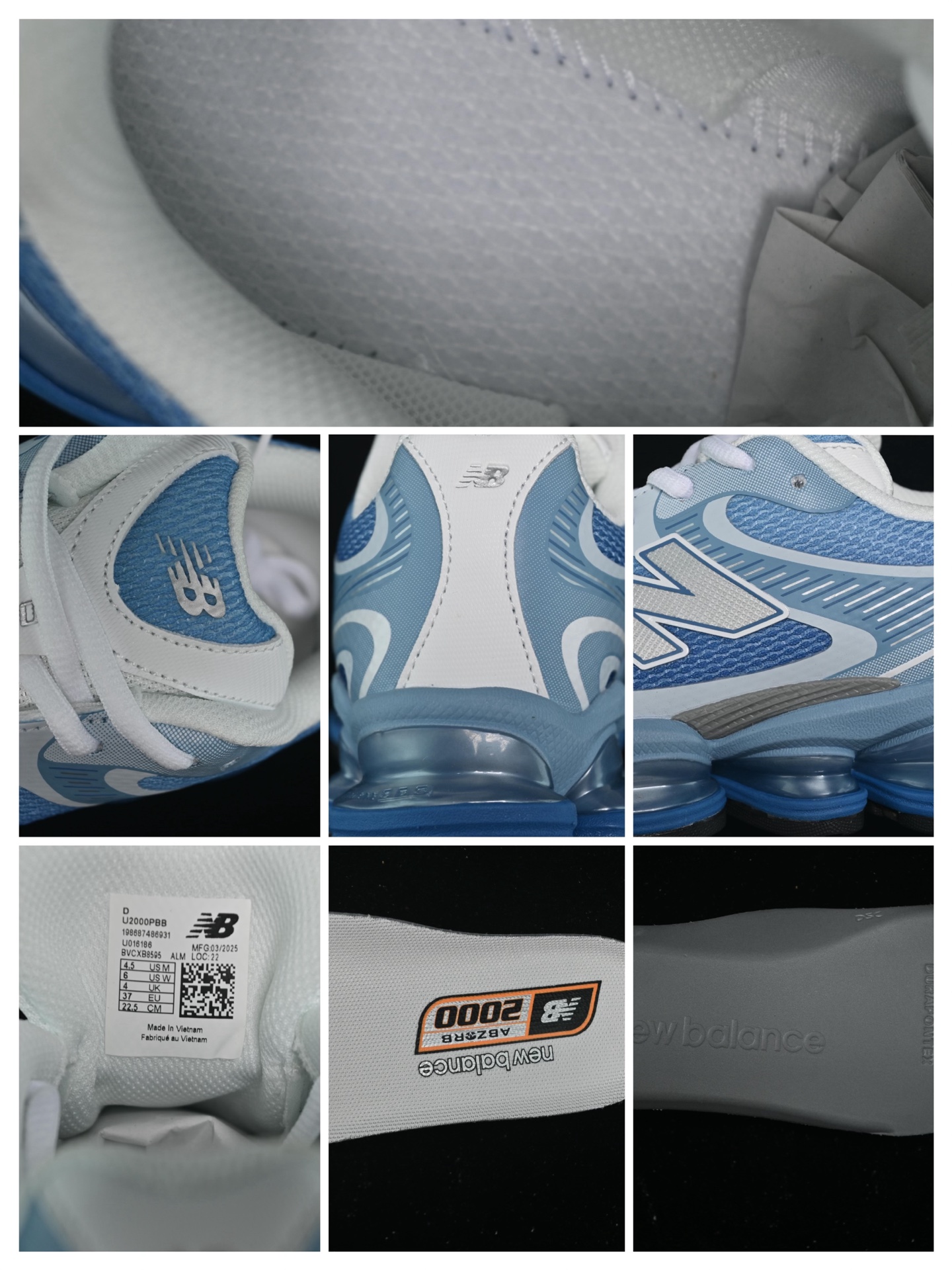  纯原 New Balance 2000系列复古老爹风休闲运动慢跑鞋 U2000。BB
尺码：36 3