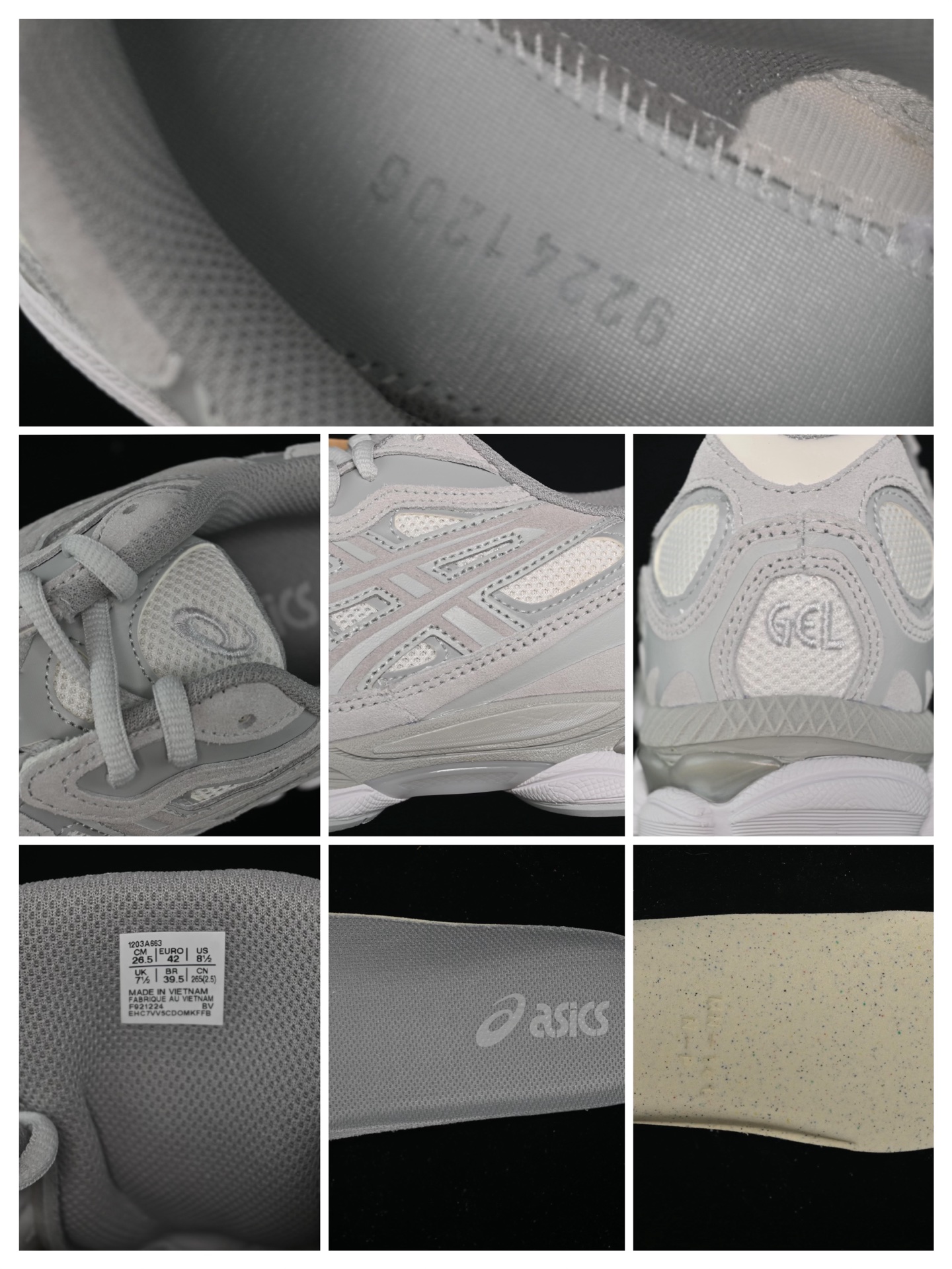  C版纯原 Asics Gel-NYC 亚瑟士运动休闲透气专业跑鞋 1203A663-101
#鞋面采