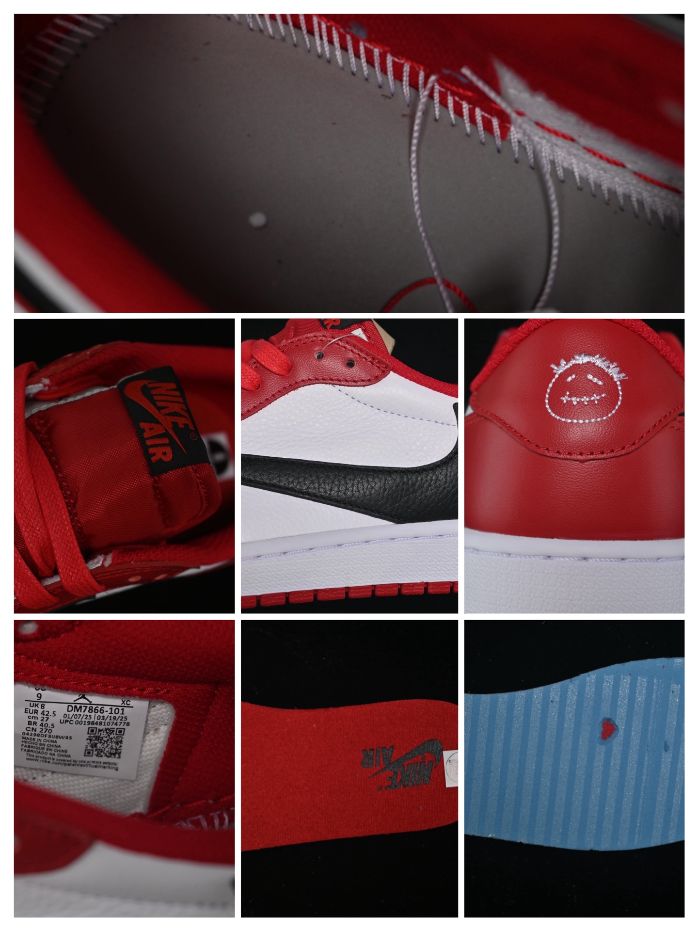 💰440顶级
Travis Scott x Air Jordan 1 Low OG AJ1 乔1倒勾低帮 DM7866-101
#天花板品质 原装版本 全身采用原厂皮料 鞋带 织唛 内标全部客供原厂 原厂数据 原厂楦头纸板打造 每个细节都对位原鞋
尺码:36 36.5 37.5 38 38.5 39 40 40.5 41 42 42.5 43 44 44.5 45 45.5 46 47.5 48.5 LWE5