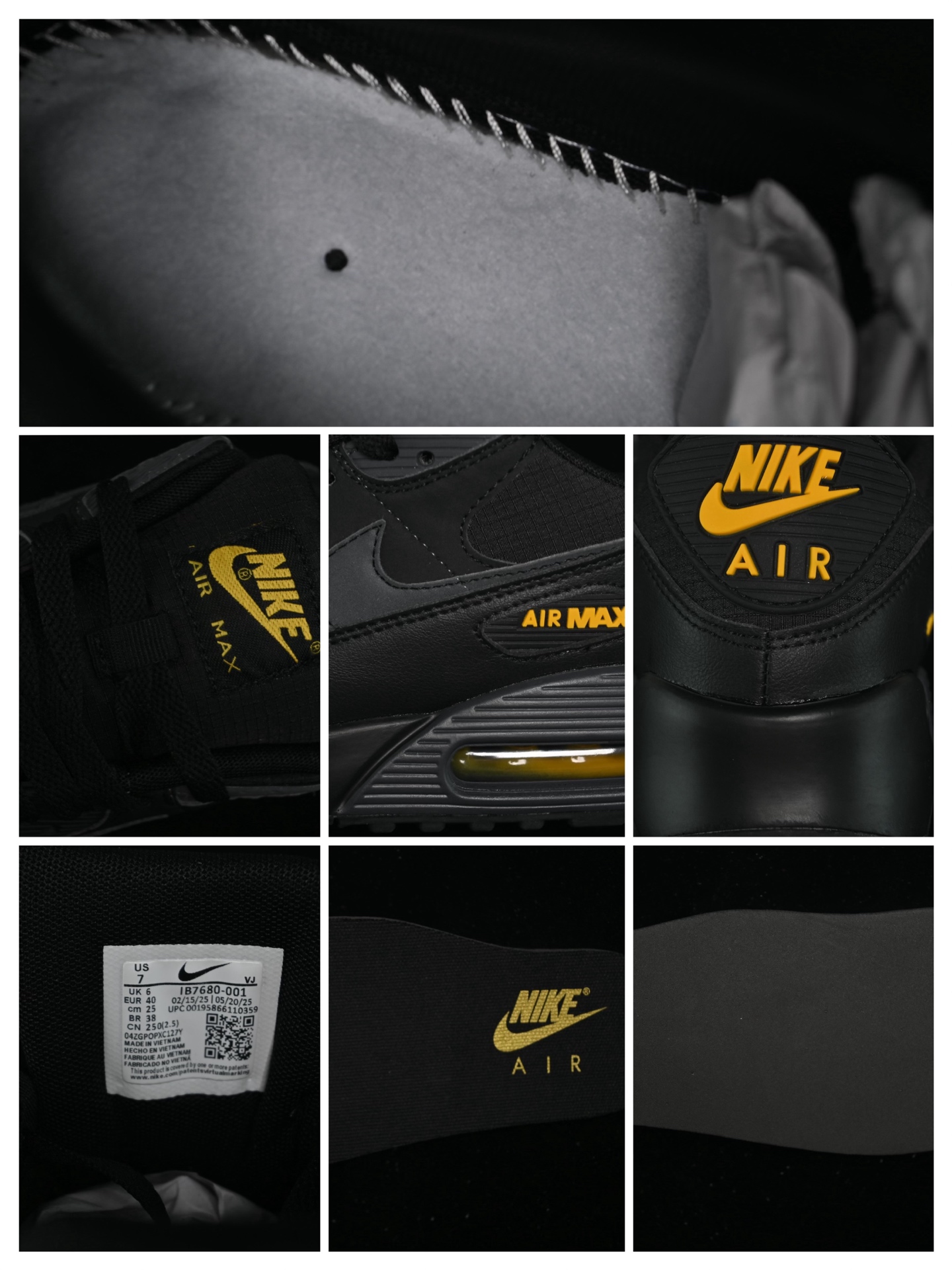 💰220纯原
 Nike Air Max 90 耐克复古气垫跑鞋 IB7680-001
尺码：36 36.5 37.5 38 38.5 39 40 40.5 41 42 42.5 43 44 44.5 45 46 B.C3