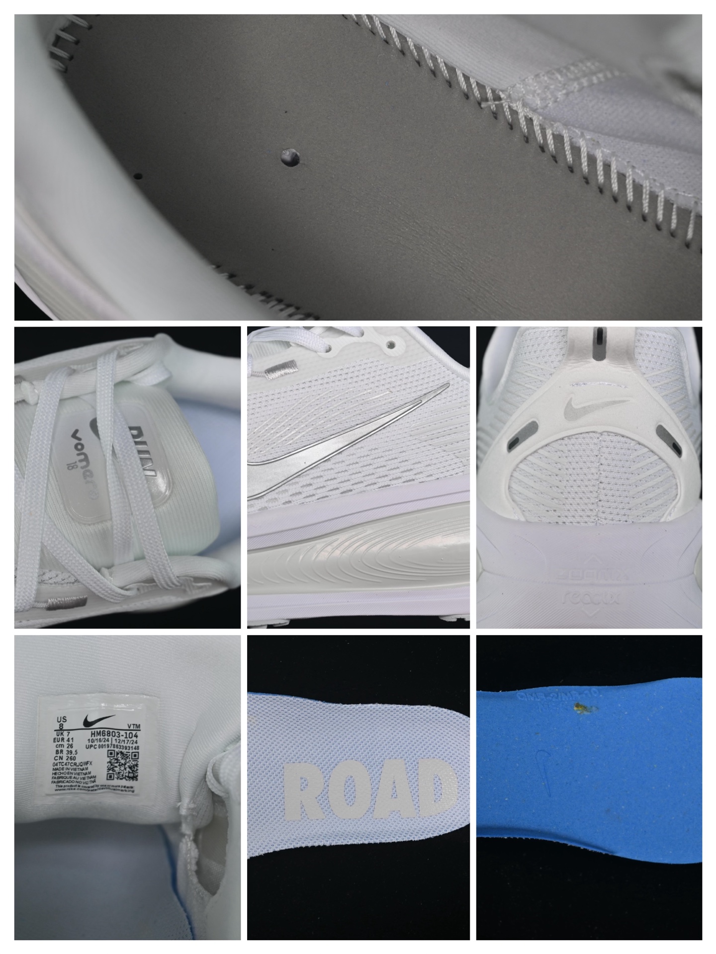 💰200纯原
 Nike Air Zoom Vomero 18 登月18 缓震休闲跑鞋 HM6803-104
尺码：36 36.5 37.5 38 38.5 39 40 40.5 41 42 42.5 43 44 44.5 45 AJD4