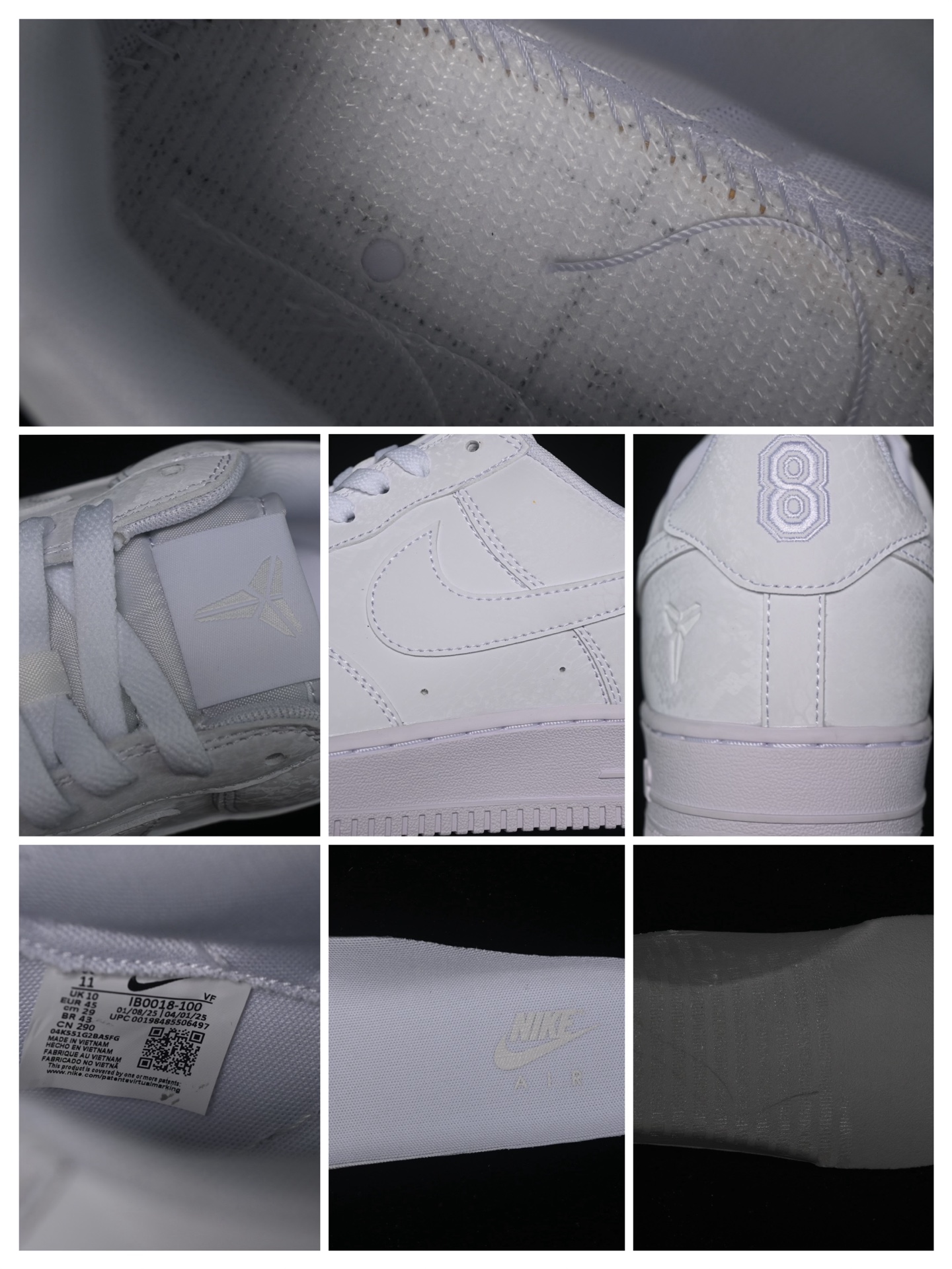  C版 Kobe x Nike Air Force 1'07 Low 科比 空军一号低帮休闲板鞋 IB0