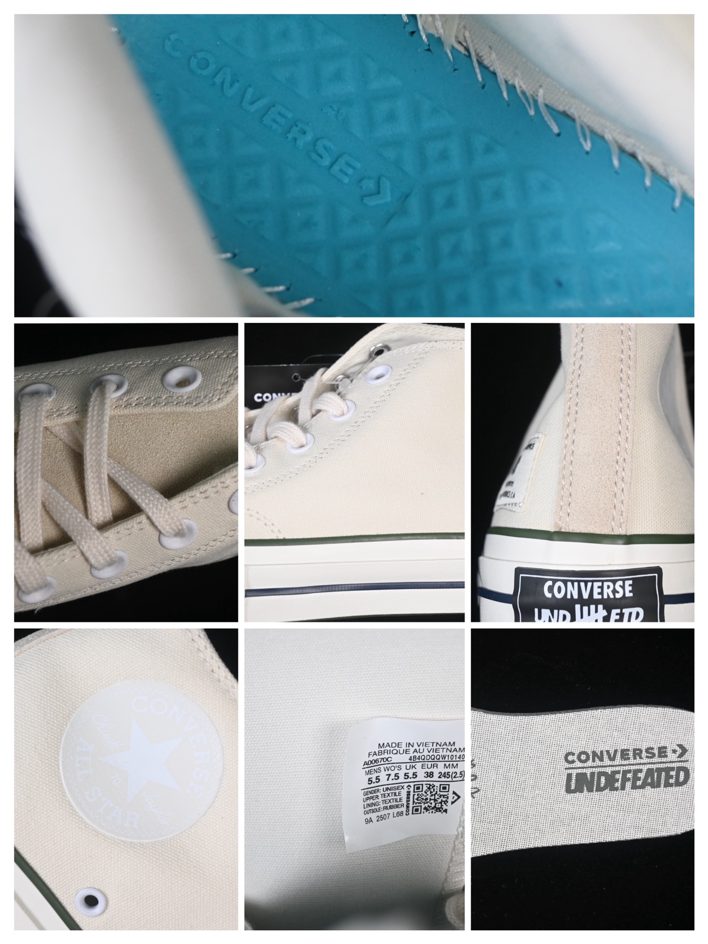 💰140纯原
Undefeated x Converse Half Chuck 70 Mid 匡威限定高帮休闲板鞋 A00670C
尺码：35 36 36.5 37 37.5 38 39 39.5 40 41 41.5 42 42.5 43 44 M.C3