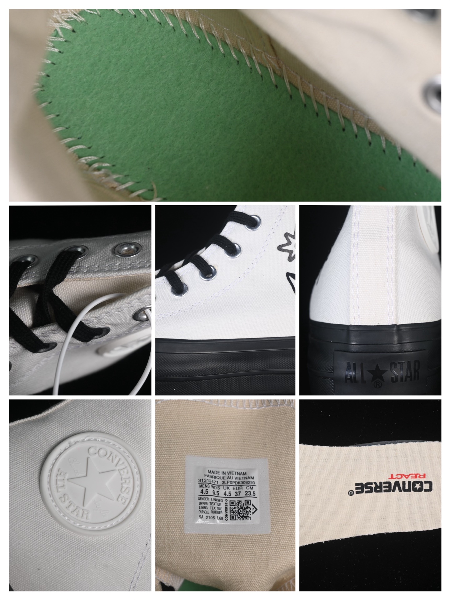 💰140纯原
Converse All Star 百搭休闲高帮厚底休闲鞋 31312471
尺码：35 36 36.5 37 37.5 38 39 39.5 40 41 41.5 42 42.5 43 44 M.C3