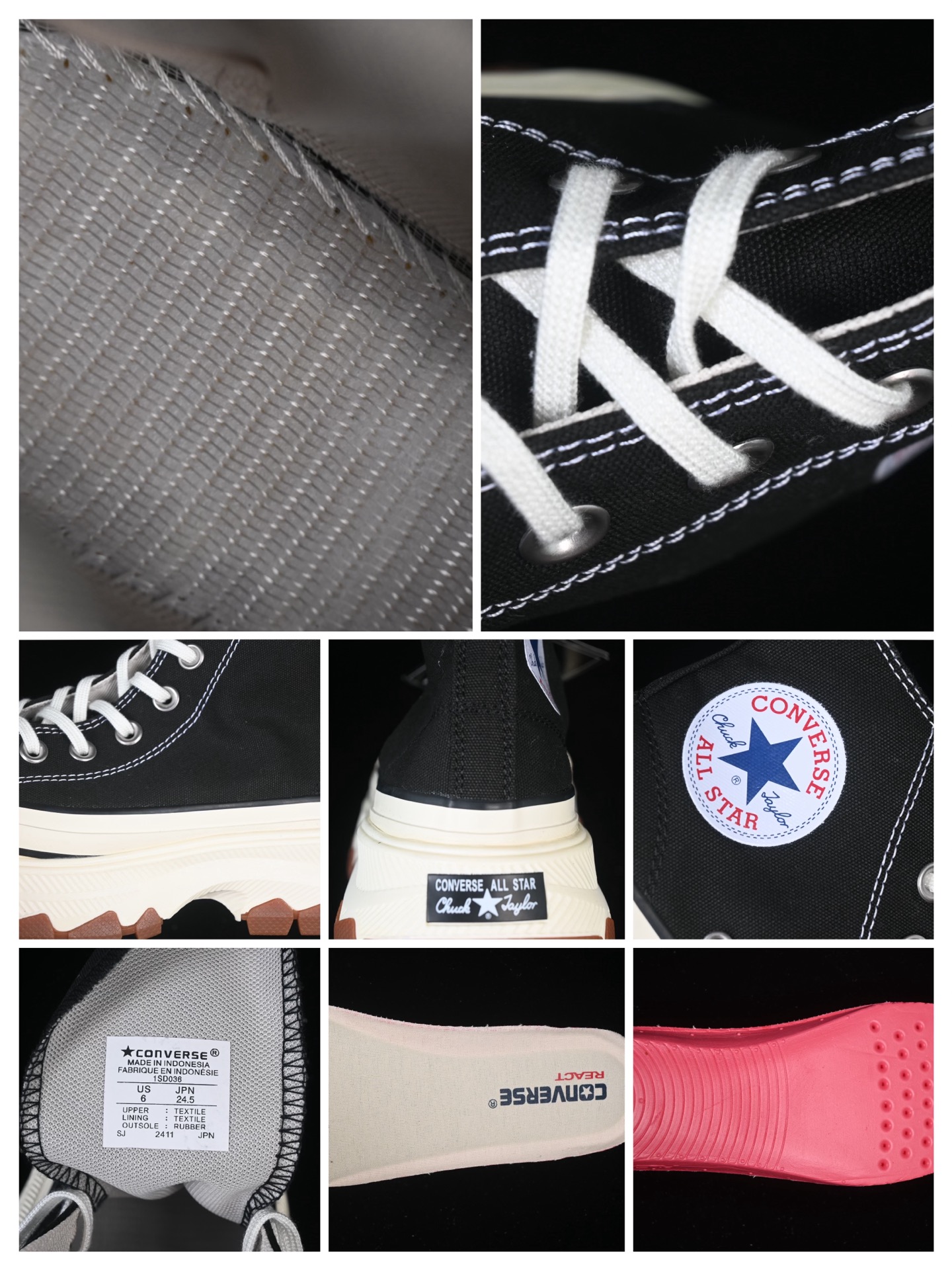 💰160纯原
 Converse Chuck Taylor All Star R Trek Wave OX 匡威复古高帮休闲板鞋 1SD036
尺码：35 36 36.5 37 37.5 38 39 39.5 40 41 41.5 42 42.5 43 44 M.C3