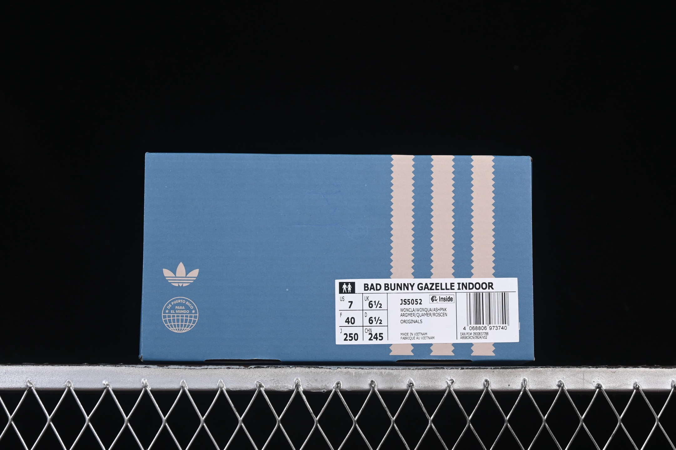 C版纯原 Bad Bunny x Adidas Gazelle Indoor JS5052 联名款 三叶