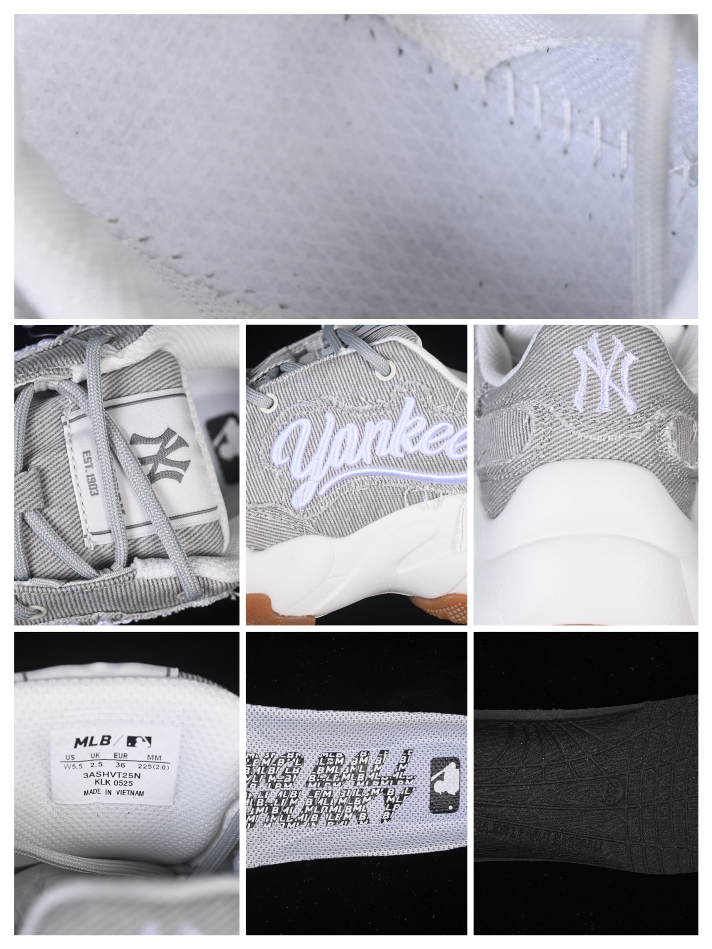 💰200纯原
 NY MLB Bigball Chunky Vintage Cursive 纽约洋基队 增高厚底跑鞋 3ASHVT25N50GRL
尺码：35 36 36.5 37.5 38 38.5 39 40 40.5 41 42 42.5 43 44 FYC3