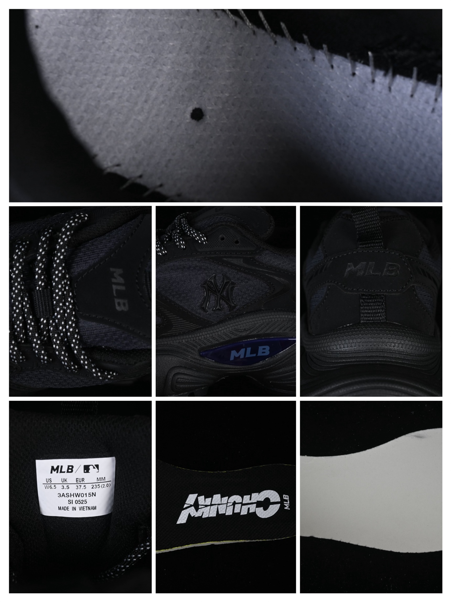 💰220纯原
NY MLB Chunky NB 纽约洋基队 增高厚底休闲跑鞋 3ASHW015N50BKD
尺码：35 36 36.5 37.5 38 38.5 39 40 40.5 41 42 42.5 43 44 44.5 45 N.C3