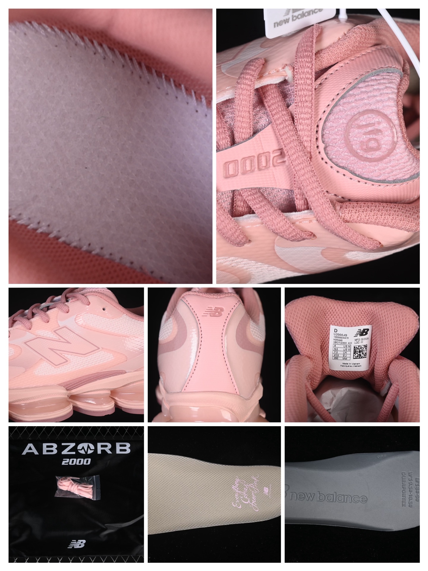 💰260纯原 New Balance 2000系列复古老爹风休闲运动慢跑鞋 U2000JG
尺码：36 37 37.5 38 38.5 39 40 40.5 41 42 42.5 43 44 44.5 45 46.5 3.D4