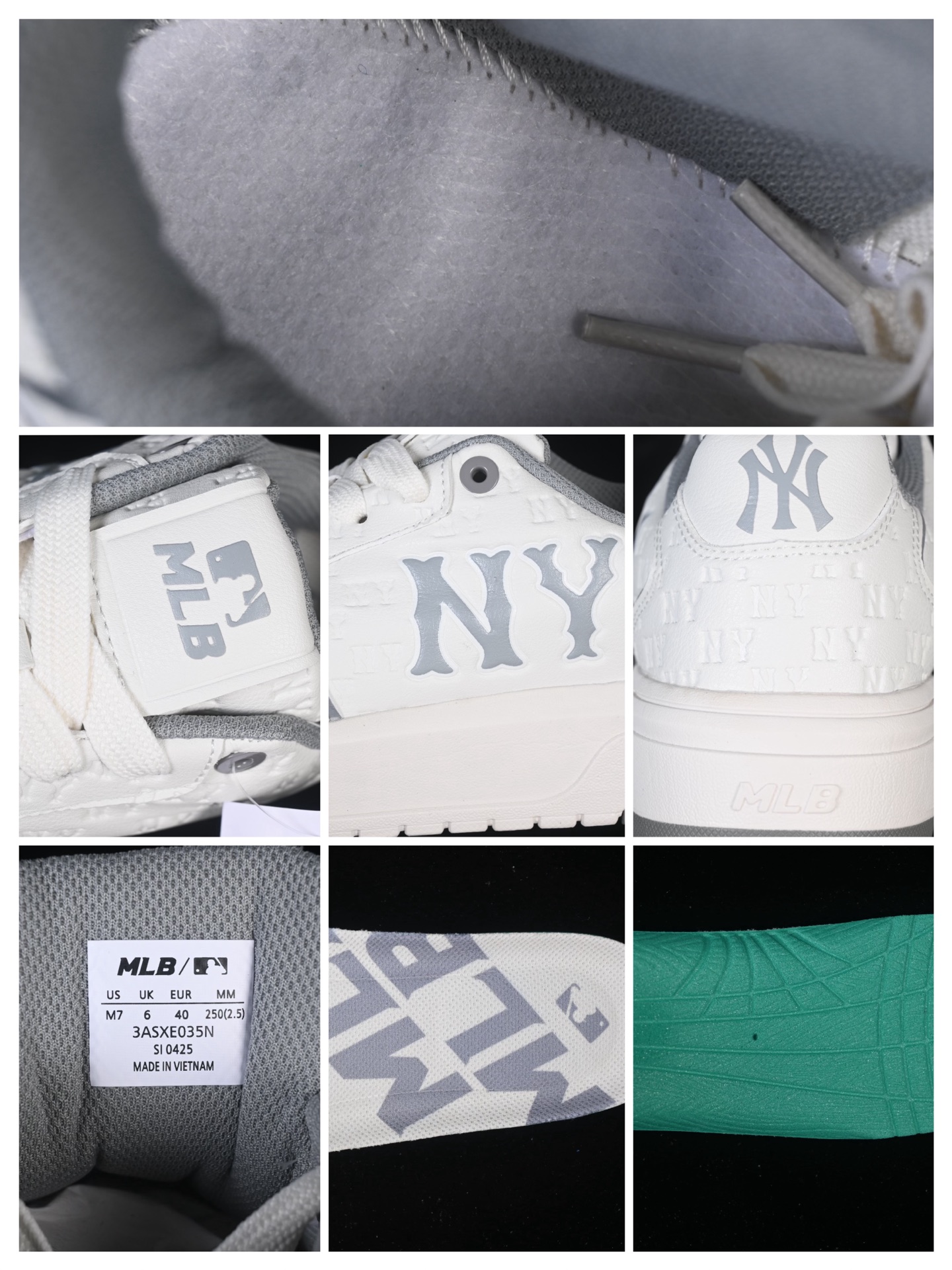 💰160真标💰180公司级💰220纯原
 NY MLB Bigball Chunky Embo Monogram 纽约洋基队 增高厚底休闲板鞋 3ASXE035N50GRS
尺码：35 36 36.5 37.5 38 38.5 39 40 40.5 41 42 42.5 43 44 3.C3