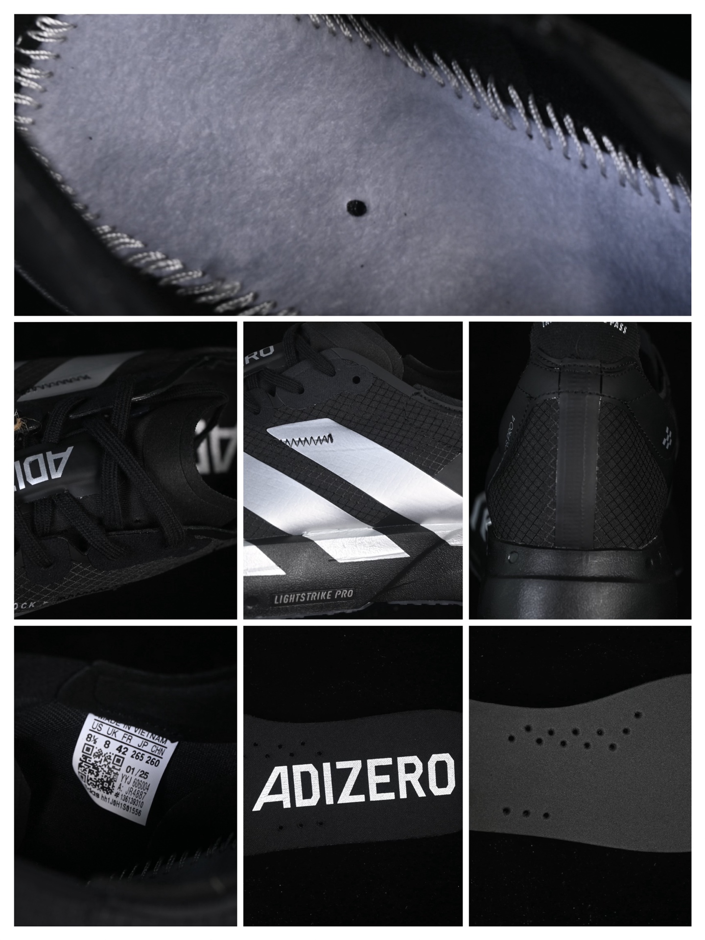 💰240纯原
Adidas Adizero Adios 4 M JR4887 阿迪透气轻盈低帮跑步鞋
尺码：36 36.5 37 38 38.5 39 40 40.5 41 42 42.5 43 44 44.5 45 46 7+C3