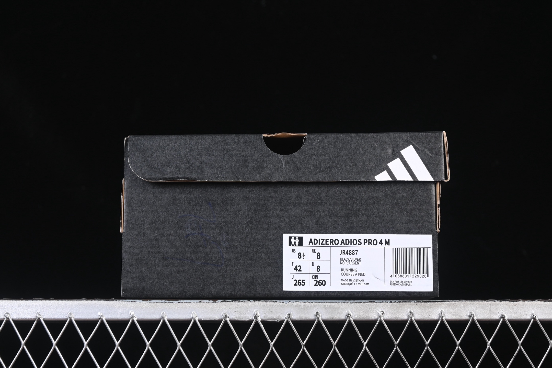 💰240纯原
Adidas Adizero Adios 4 M JR4887 阿迪透气轻盈低帮跑步鞋
尺码：36 36.5 37 38 38.5 39 40 40.5 41 42 42.5 43 44 44.5 45 46 7+C3