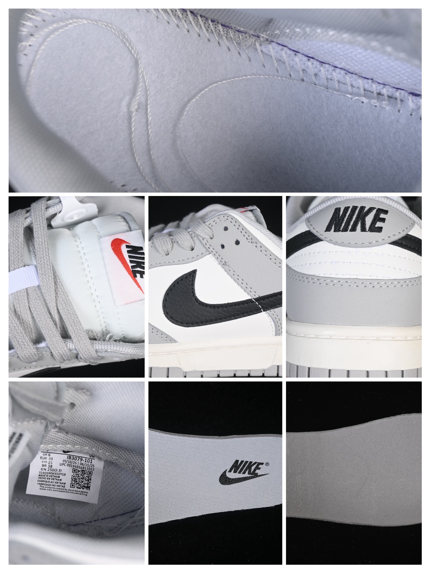 💰200真标💰260公司级💰360纯原
Nike SB Dunk Low 白黑灰 低帮休闲板鞋 IB3079-101
尺码：35.5 36 36.5 37.5 38 38.5 39 40 40.5 41 42 42.5 43 44 44.5 45 46 47.5 N.D4