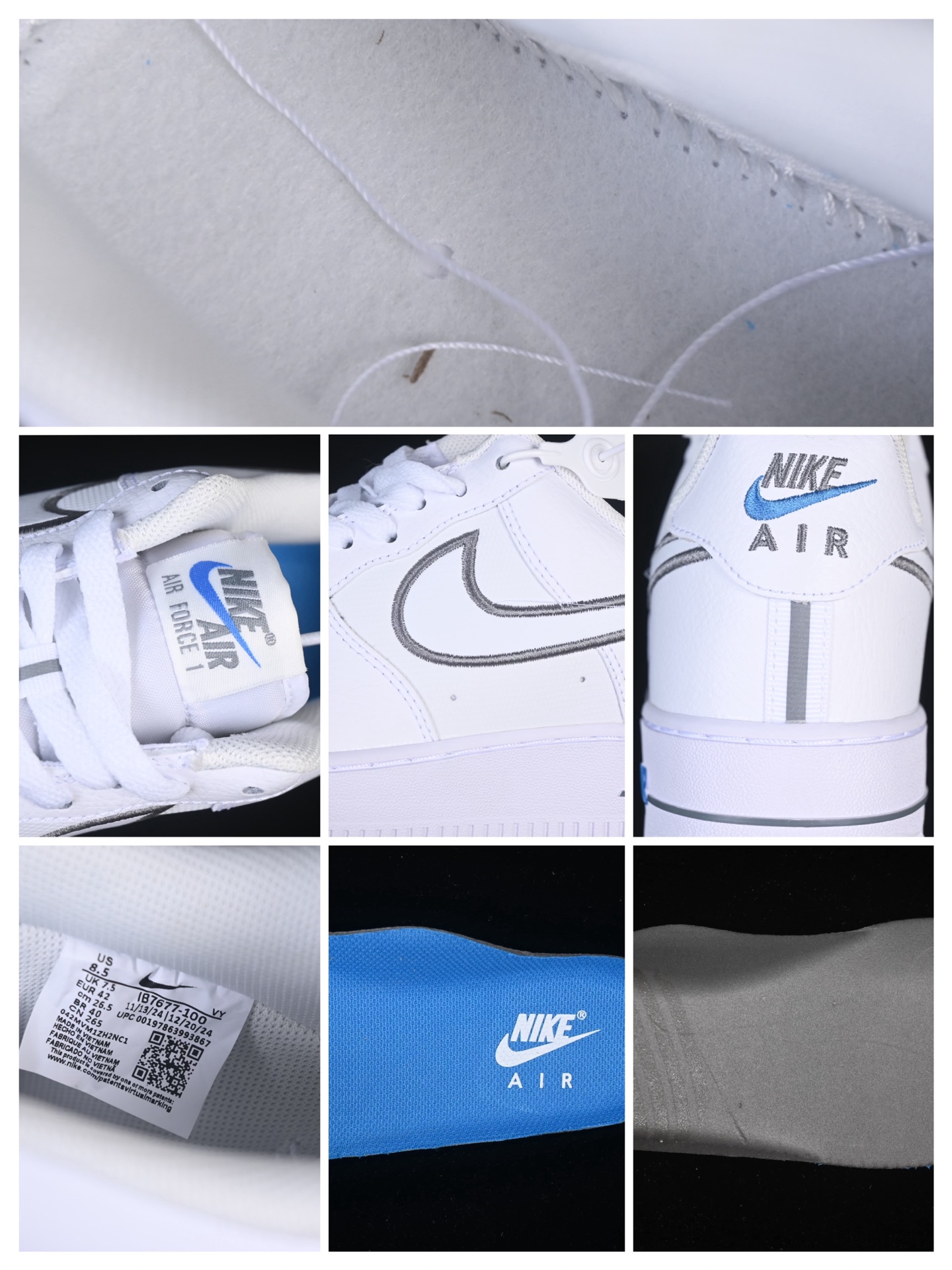 💰240纯原
Nike Air Force 1'07 Low 空军一号低帮休闲板鞋 IB7677-100
#原楦头原纸板 定制五金配件 内置全掌气垫 原厂鞋底
尺码：36 36.5 37.5 38 38.5 39 40 40.5 41 42 42.5 43 44 44.5 45 9.D4