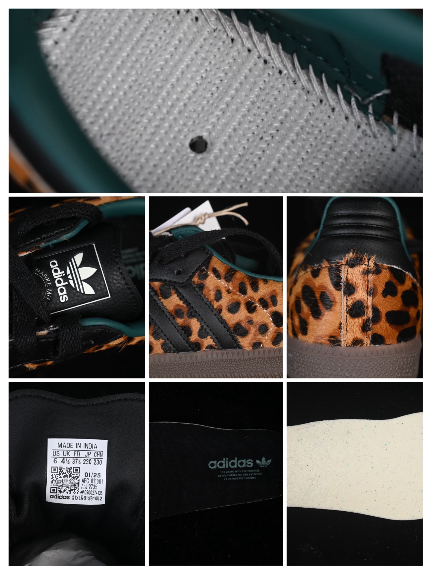 纯原 Adidas Samba OG JI2735 阿迪三叶草休闲板鞋#原厂原数据版型 皮料切割干净无任