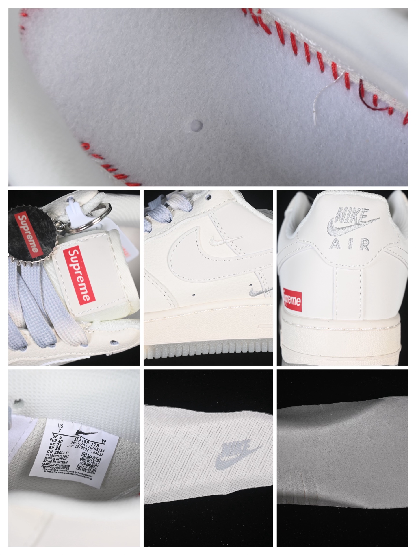 💰280纯原
Nike Air Force 1'07 Low Supreme联名 米灰水晶底 空军一号低帮休闲板鞋 XX3168-178
#原楦头原纸板 原装鞋盒 定制五金配件 内置全掌气垫 原厂鞋底
尺码：36 36.5 37.5 38 38.5 39 40 40.5 41 42 42.5 43 44 44.5 45 9.D4