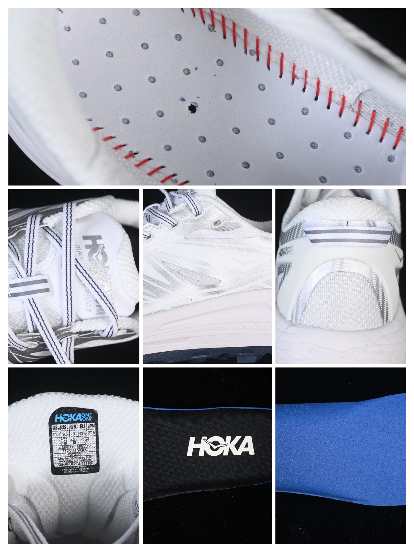 💰240纯原
Hoka Mafate Speed 2 马法特二代超轻厚底轻量山地跑步鞋 1126851 WSLV
#轻量化材料Fresh Foam。超轻量中底全部用料过3C认证！ 滚动平衡科技减少33%能量消耗 ！第二代Mafate更是延续精髓设计，并调整了整体的鞋型，修身的鞋型，更加灵巧的感觉一下子来了。外底韧弹感十足的EVA泡绵，结合Vibram橡胶大底，性能稳定输出，无论是平时穿着还是在潮湿的梅雨季节跑步，都是非常优秀的搭配。
尺码：36 36.5 37 38 38.5 39 40 40.5 41 42 42.5 43 44 45 X.D4