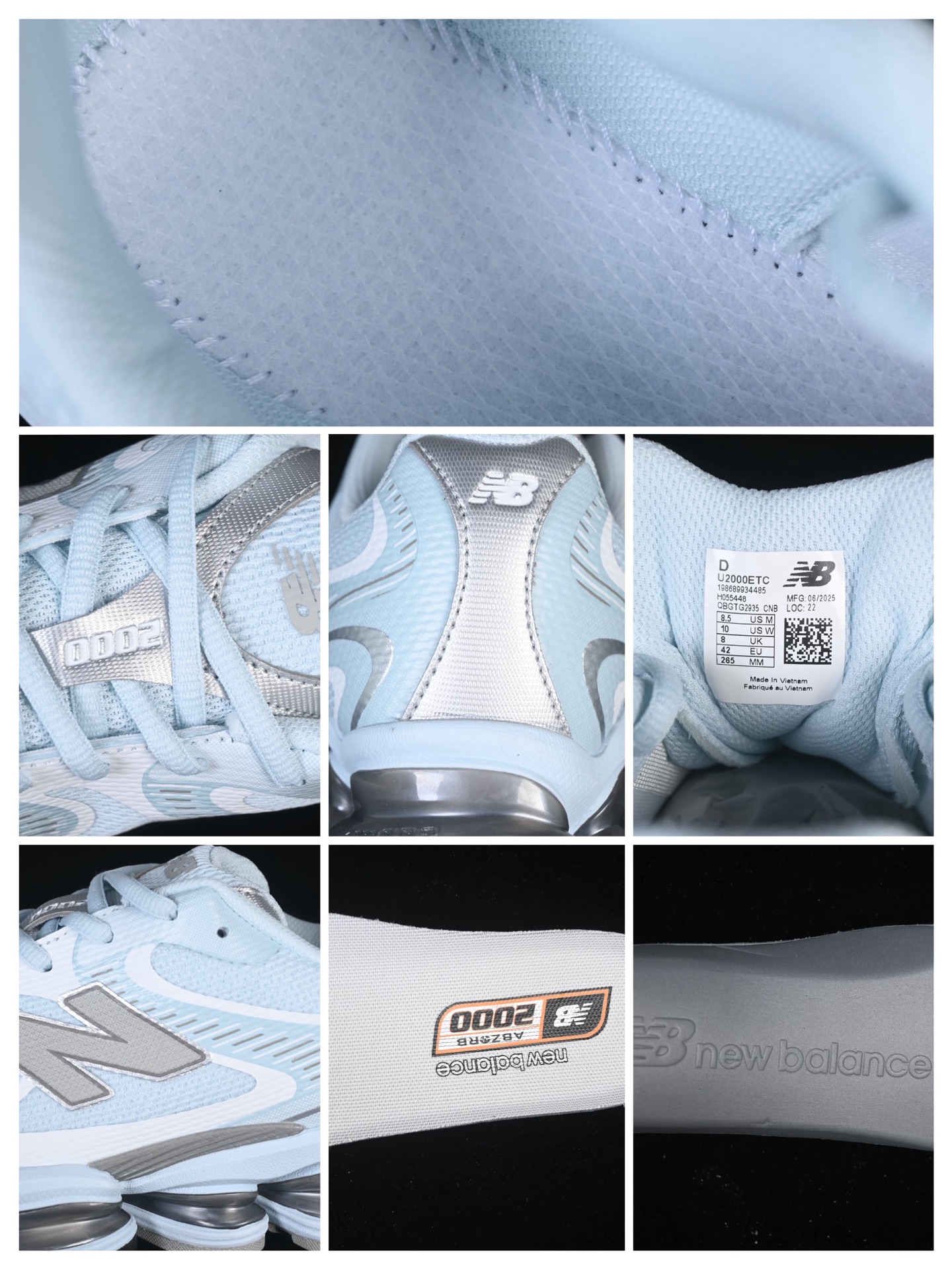 💰260纯原 New Balance 2000系列复古老爹风休闲运动慢跑鞋 U2000ETC
尺码：36 37 37.5 38 38.5 39.5 40 40.5 41.5 42 42.5 43 44 44.5 45 46.5 3.D4