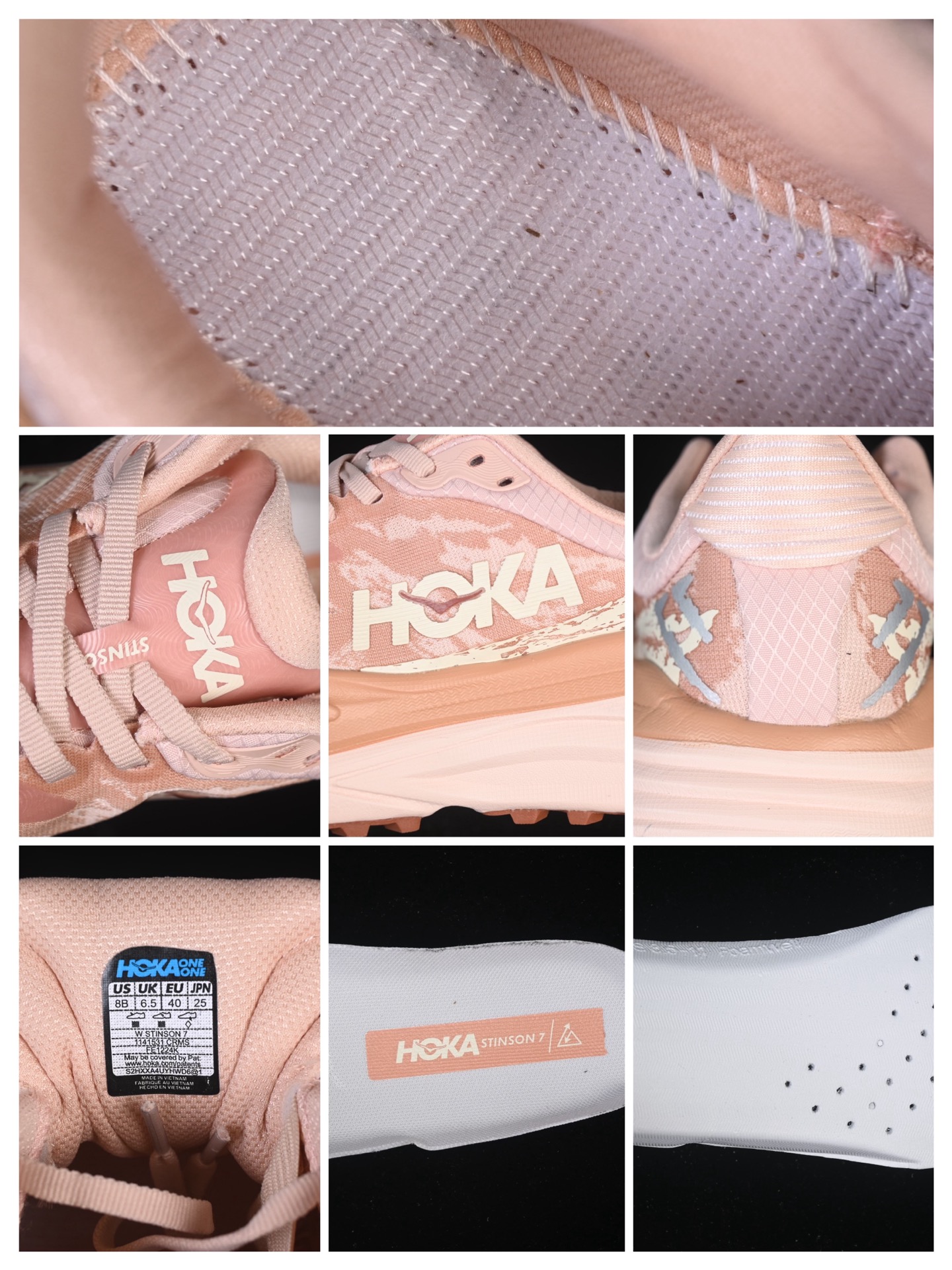 💰220纯原
 Hoka One One StinSon 7 低帮厚底轻量透气网纱休闲运动慢跑鞋 1141531 CRMS
尺码：36 36.5 37.5 38 38.5 39 40 40.5 41 B.D4