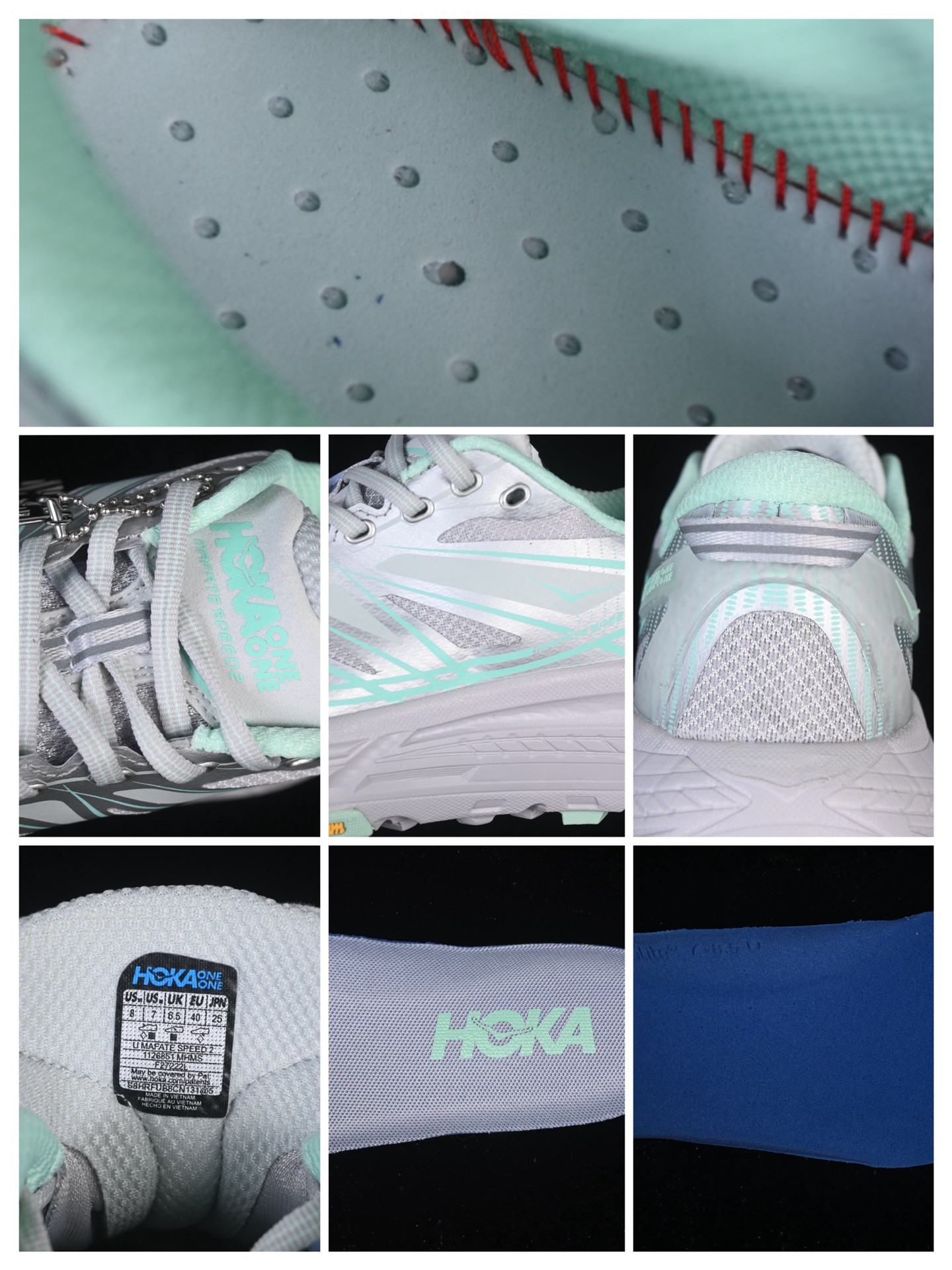 💰240纯原
 Hoka Mafate Speed 2 马法特二代超轻厚底轻量山地跑步鞋 1126851 MHMS
#轻量化材料Fresh Foam。超轻量中底全部用料过3C认证！ 滚动平衡科技减少33%能量消耗 ！第二代Mafate更是延续精髓设计，并调整了整体的鞋型，修身的鞋型，更加灵巧的感觉一下子来了。外底韧弹感十足的EVA泡绵，结合Vibram橡胶大底，性能稳定输出，无论是平时穿着还是在潮湿的梅雨季节跑步，都是非常优秀的搭配。
尺码：36 36.5 37 38 38.5 39 40 40.5 41 42 42.5 43 44 45 X.D4