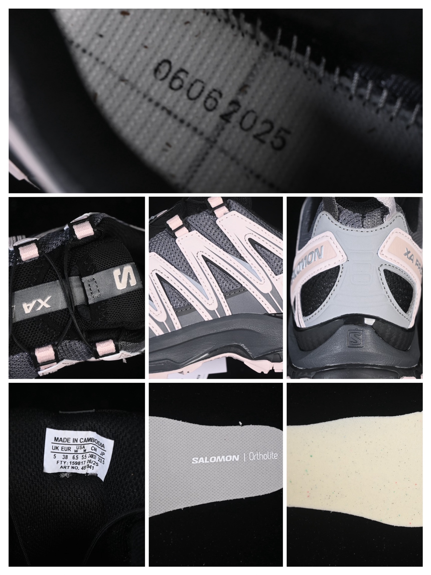 💰360纯原
 Salomon XA PRO 3D 萨洛蒙户外越野跑鞋 491841-23
#鞋面采用SENSIFIT贴合技术 全方位贴合包裹脚型 鞋跟部鞋底牵引设计 提供强大的抓地性能 更适应野外崎岖不平的道路 其3D ADVANCED CHASSIS底盘 材料轻量大化 钉齿设计更具稳定性、防护性 鞋底易磨损区运用CONTAGRIP高耐磨材料 应对城市硬质路面长距离跑考验
尺码：36 36.5 37 38 38.5 39 40 40.5 41 42 42.5 43 44 44.5 45 46 HCD4