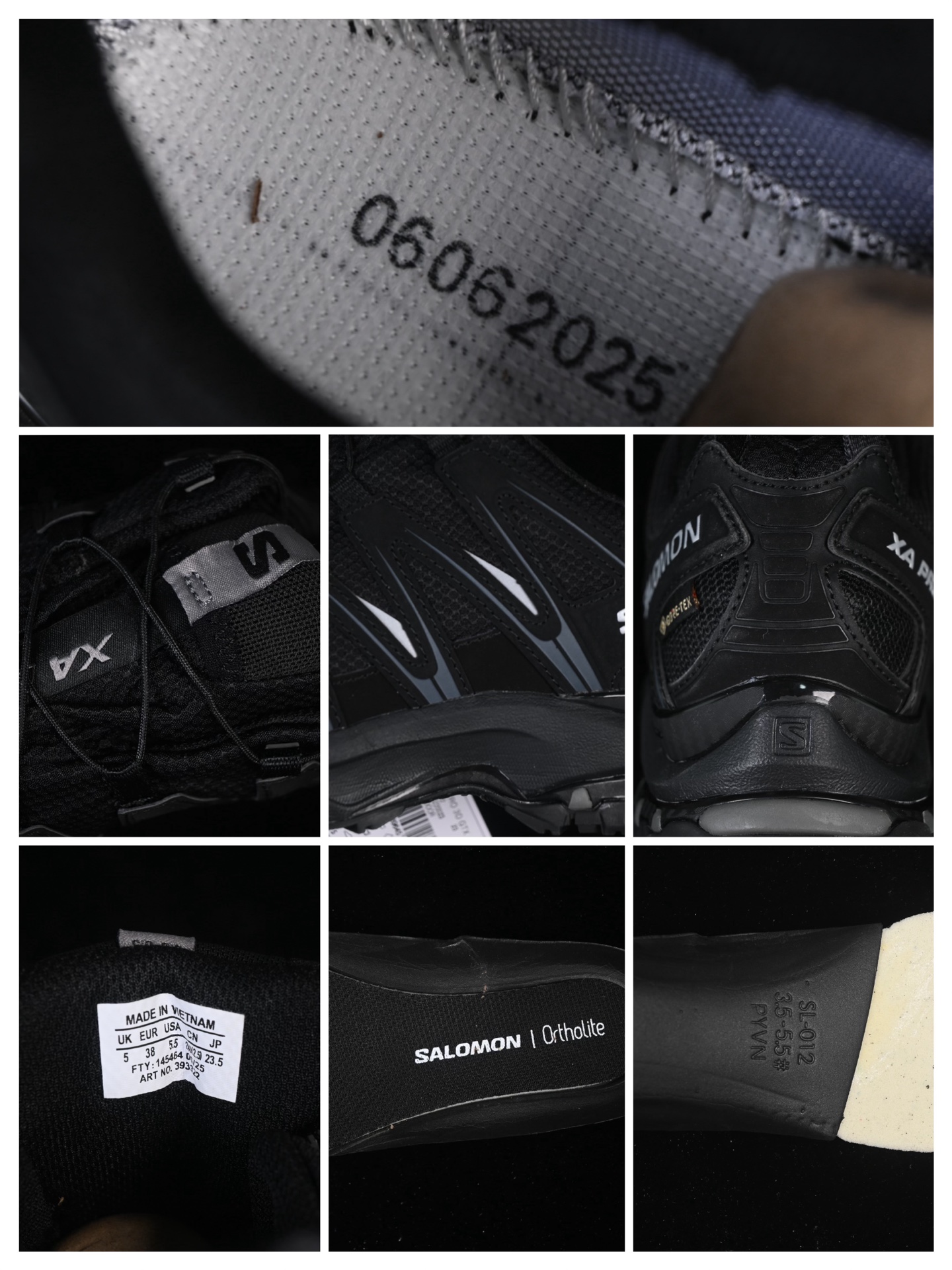 💰360纯原
 Salomon XA PRO 3D 萨洛蒙户外越野跑鞋 393322-23
#鞋面采用SENSIFIT贴合技术 全方位贴合包裹脚型 鞋跟部鞋底牵引设计 提供强大的抓地性能 更适应野外崎岖不平的道路 其3D ADVANCED CHASSIS底盘 材料轻量大化 钉齿设计更具稳定性、防护性 鞋底易磨损区运用CONTAGRIP高耐磨材料 应对城市硬质路面长距离跑考验
尺码：36 36.5 37 38 38.5 39 40 40.5 41 42 42.5 43 44 44.5 45 46 HCD4