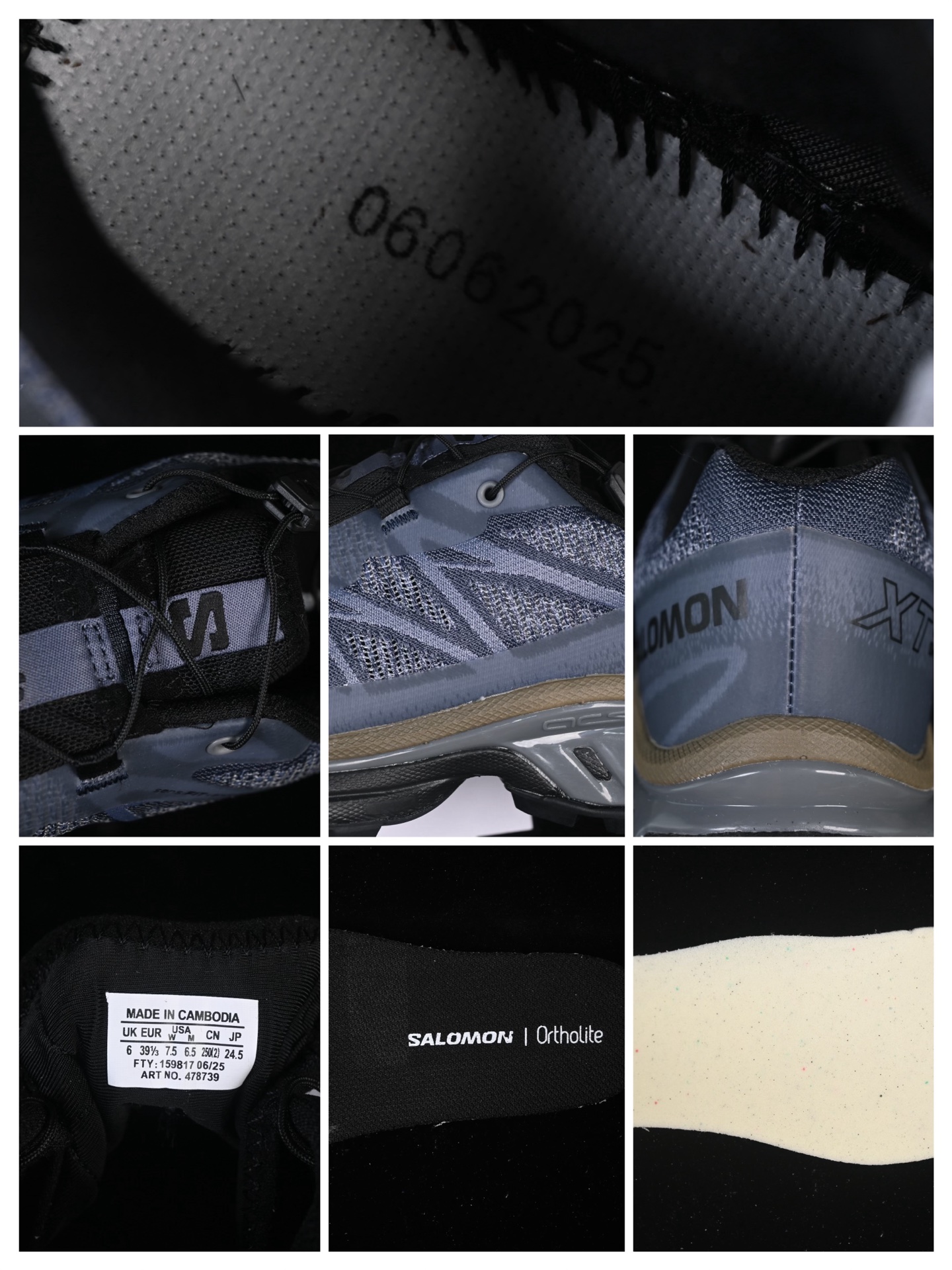 💰360纯原
 Salomon XT-6 Shadow 萨洛蒙高端科技户外休闲跑鞋 478739-25
尺码：36 36.5 37 38 38.5 39 40 40.5 41 42 42.5 43 44 44.5 45 46 HCD4