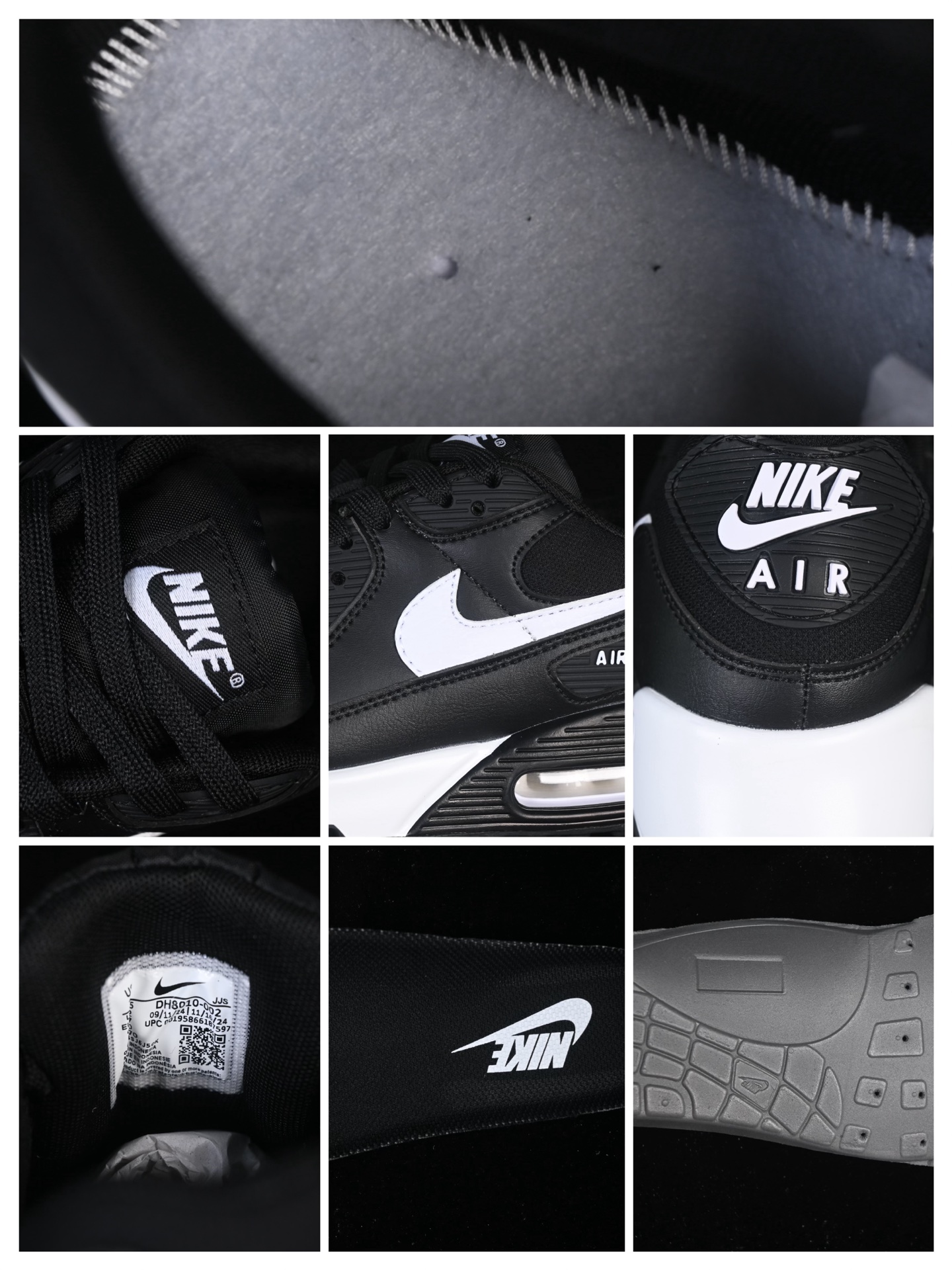 💰300纯原
Nike Air Max 90 耐克复古气垫跑鞋 DH8010-002
#原版开发 ZP级用料 多道QC标准品控质检
尺码：39 40 40.5 41 42 42.5 43 44 44.5 45 46 P.D4