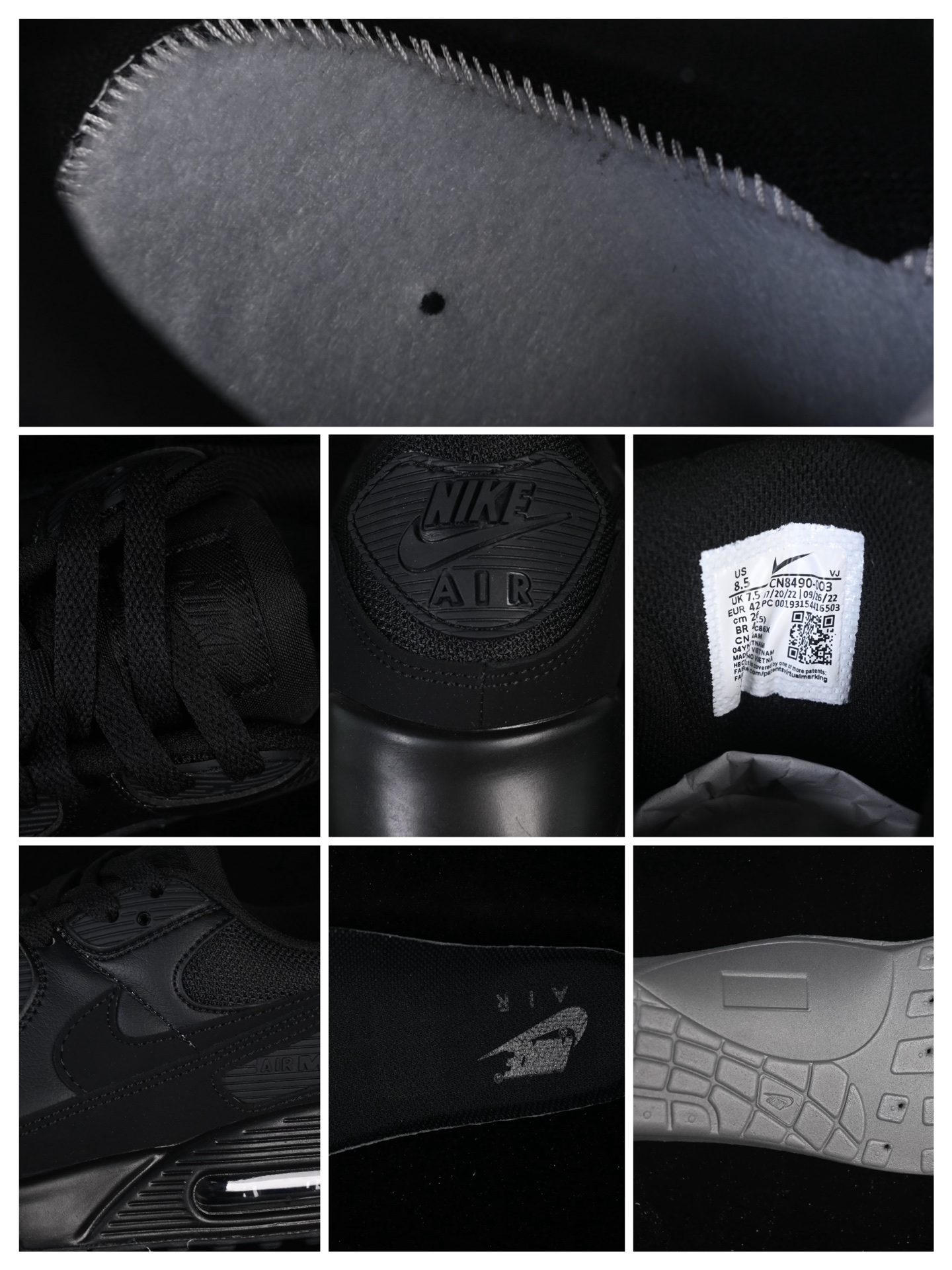 💰300纯原
 Nike Air Max 90 耐克复古气垫跑鞋 CN8490-003
#原版开发 ZP级用料 多道QC标准品控质检
尺码：39 40 40.5 41 42 42.5 43 44 44.5 45 46 P.D4