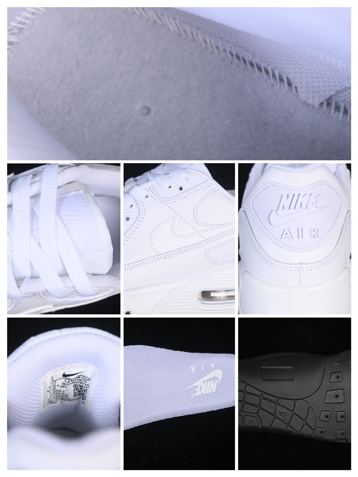 💰300纯原
 Nike Air Max 90 耐克复古气垫跑鞋 CZ5594-100
#原版开发 ZP级用料 多道QC标准品控质检
尺码：39 40 40.5 41 42 42.5 43 44 44.5 45 46 P.D4