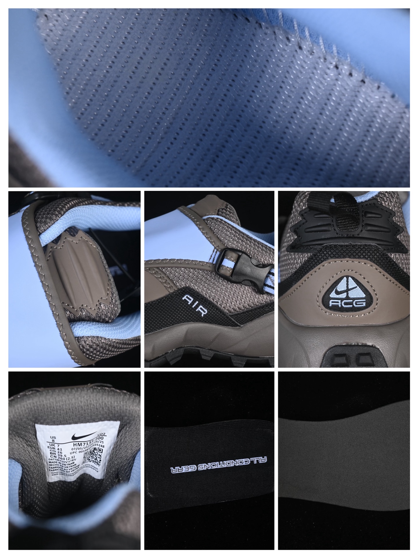 💰220纯原
 Nike ACG Phassad 耐克时尚舒适 抓地登山徒步鞋 HM7133-200
#原楦原纸版数据开发 采用网状防撕裂面料制成鞋面材质 内里嵌入定型海绵 内置真Zoom气垫装置
尺码：36 36.5 37.5 38 38.5 39 40 40.5 41 42 42.5 43 44 44.5 45 B.D4