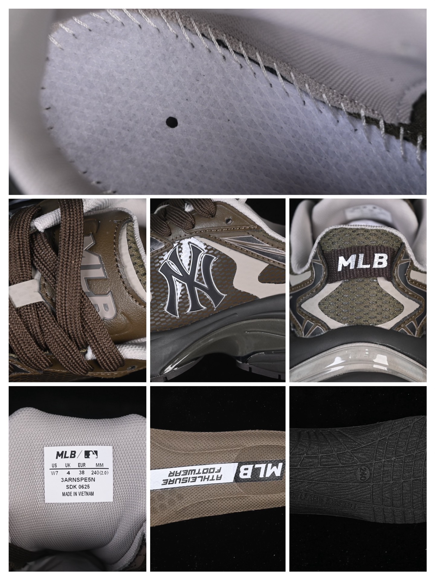 💰220纯原
 NY MLB Chunky Curve Runner Enamel 纽约洋基队 厚底休闲跑鞋 3ARNSPE5N50BRS
尺码：35 36 36.5 37.5 38 38.5 39 40 40.5 41 42 42.5 43 44 44.5 45 FYC3