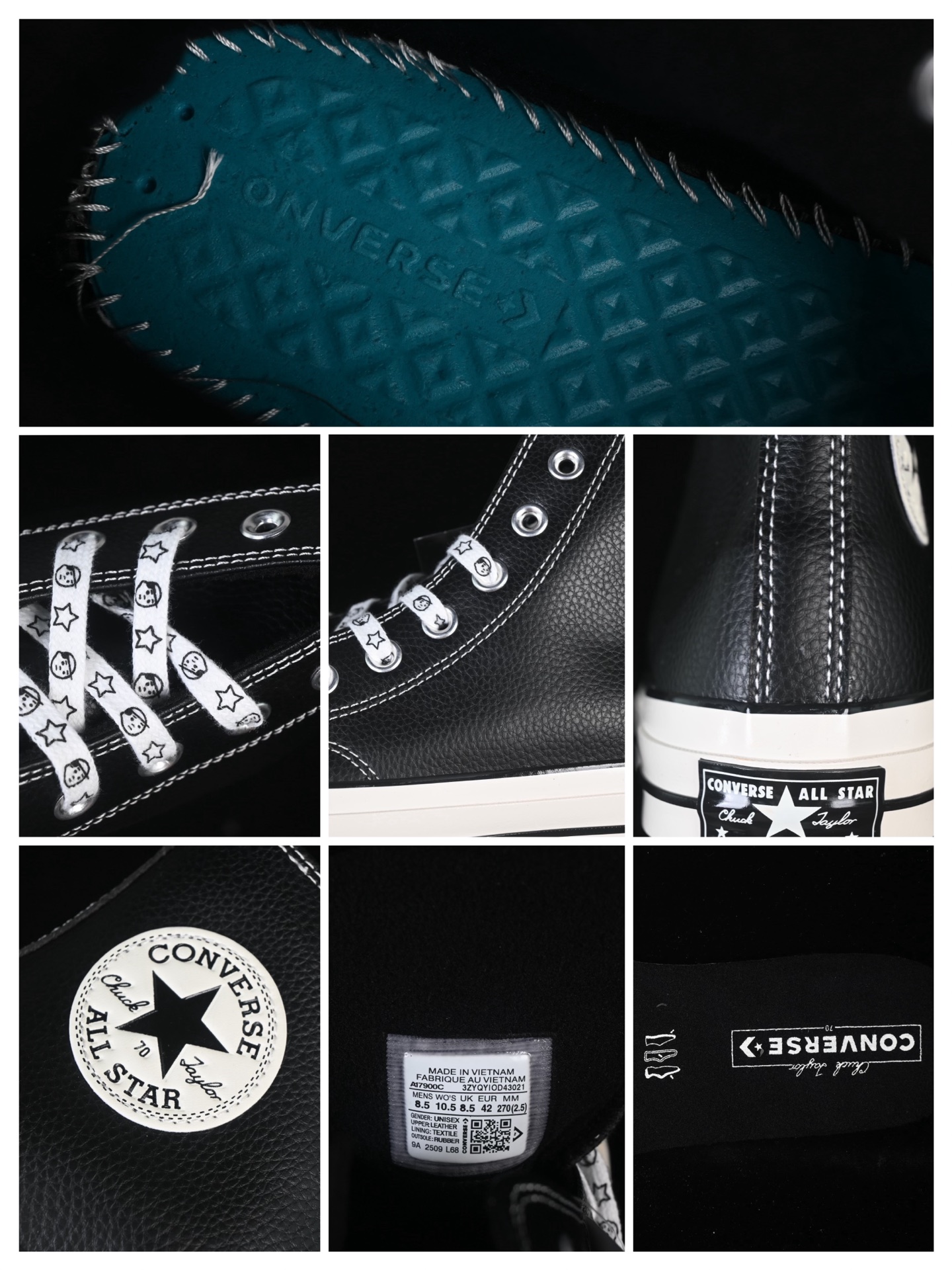 💰140纯原
Converse Chuck 1970s 匡威官方皮面 高帮休闲板鞋 A17900C
尺码：35 36 36.5 37 37.5 38 39 39.5 40 41 41.5 42 42.5 43 44 M.C3