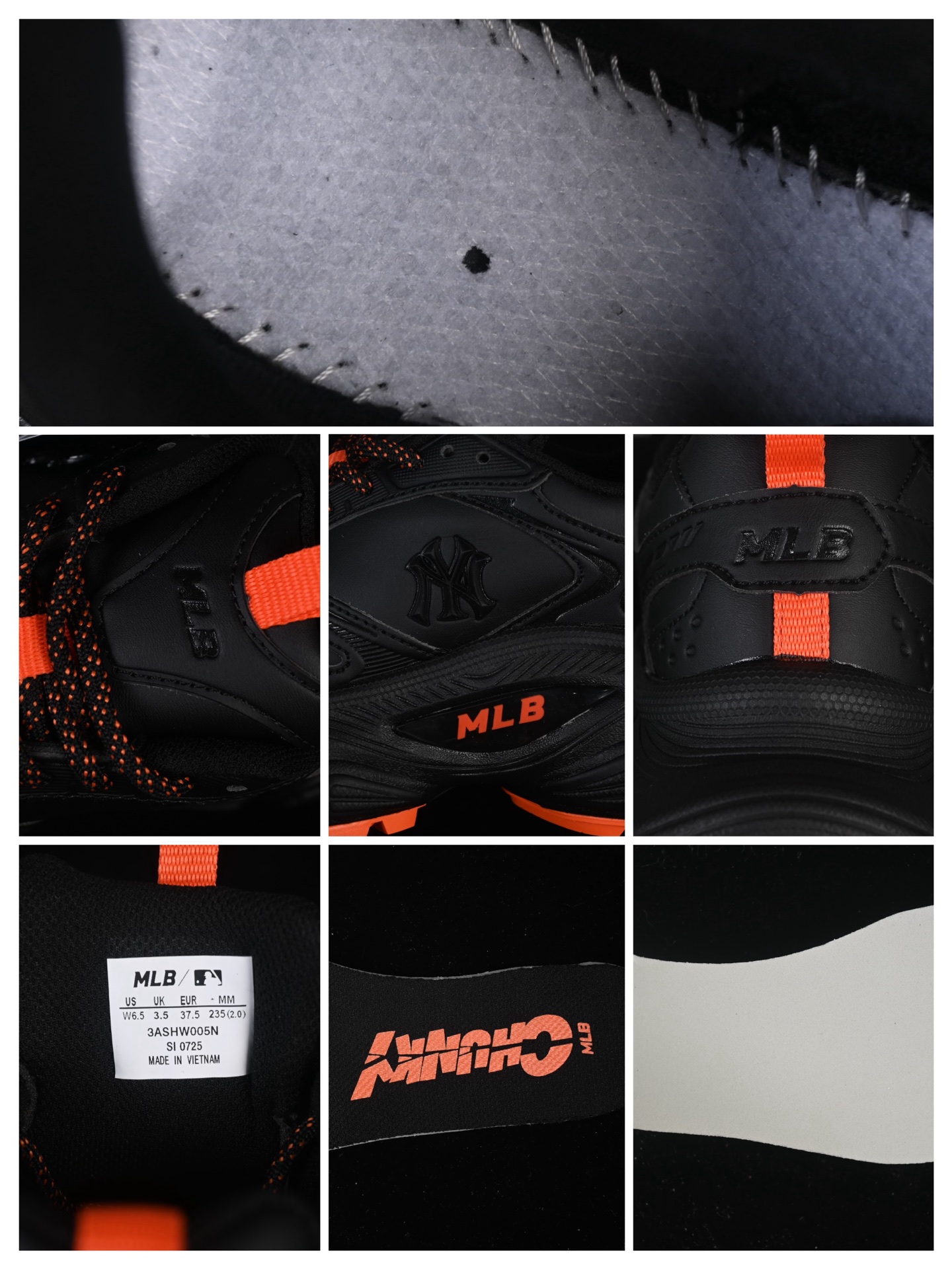 💰220纯原
 NY MLB Winner Chunky A 纽约洋基队 增高厚底休闲跑鞋 3ASHW005N50ORD
尺码：35 36 36.5 37.5 38 38.5 39 40 40.5 41 42 42.5 43 44 44.5 45 FYC3