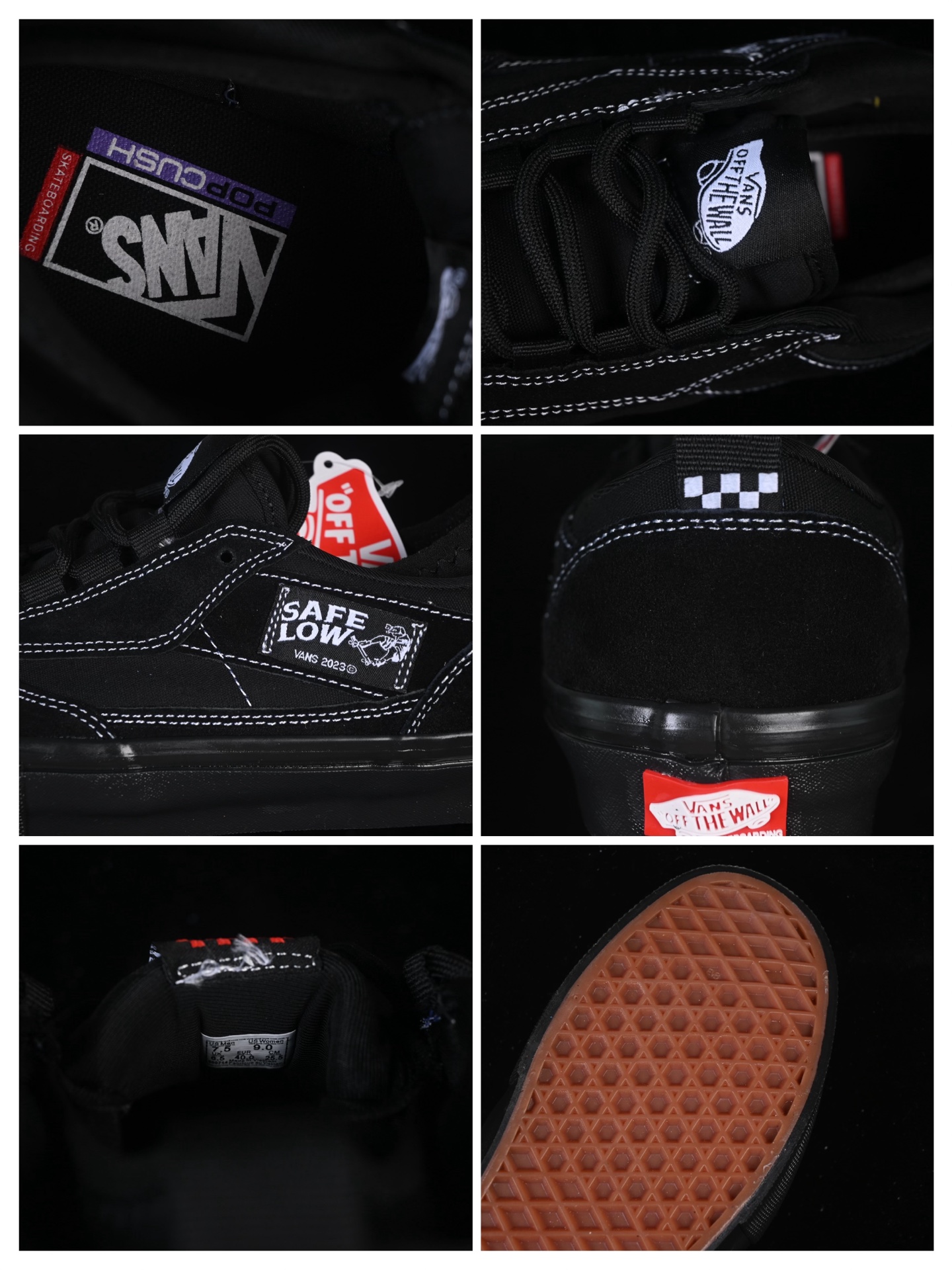 💰180纯原
 Vans Safe Brady Low 万斯高端支线 低帮复古休闲板鞋 VN000EEHBKA
#工艺：硫化1:1（重量1:1、真标、原钢印、材质标、鞋型标、合格证）
尺码：35 36 36.5 37 38 38.5 39 40 40.5 41 42 42.5 43 44 M.C3