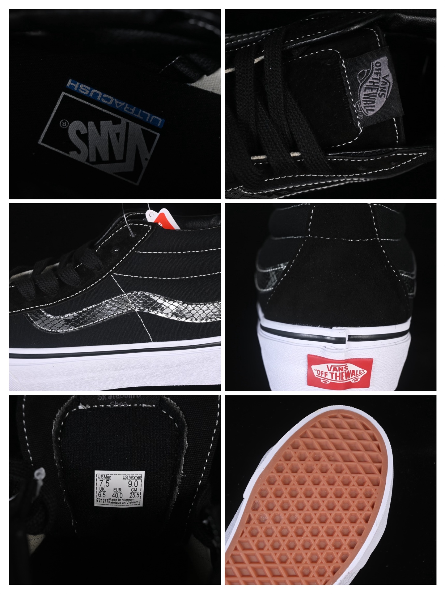 💰160纯原
 Vans Sk8-Mid 万斯中邦休闲滑板鞋 VN0A347UVGD
#工艺：硫化1:1（重量1:1、真标、原钢印、材质标、鞋型标、合格证）
尺码：35 36 36.5 37 38 38.5 39 40 40.5 41 42 42.5 43 44 M.C3