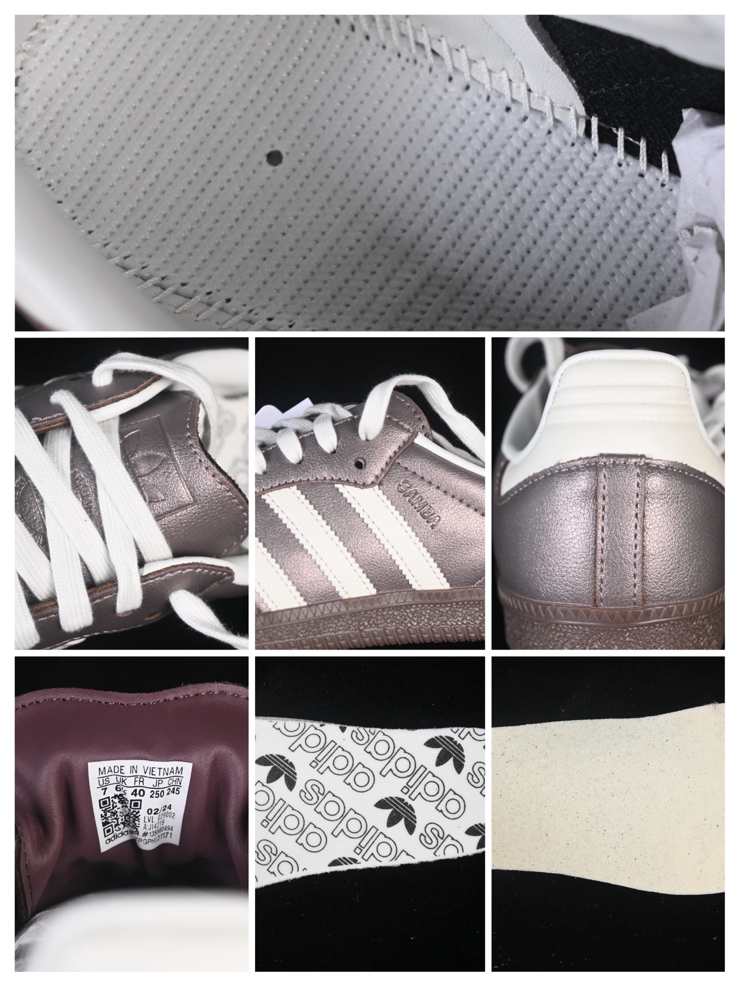 Adidas Samba OG JI4219 阿迪三叶草休闲板鞋#原厂原数据版型 皮料切割干净无任何毛边