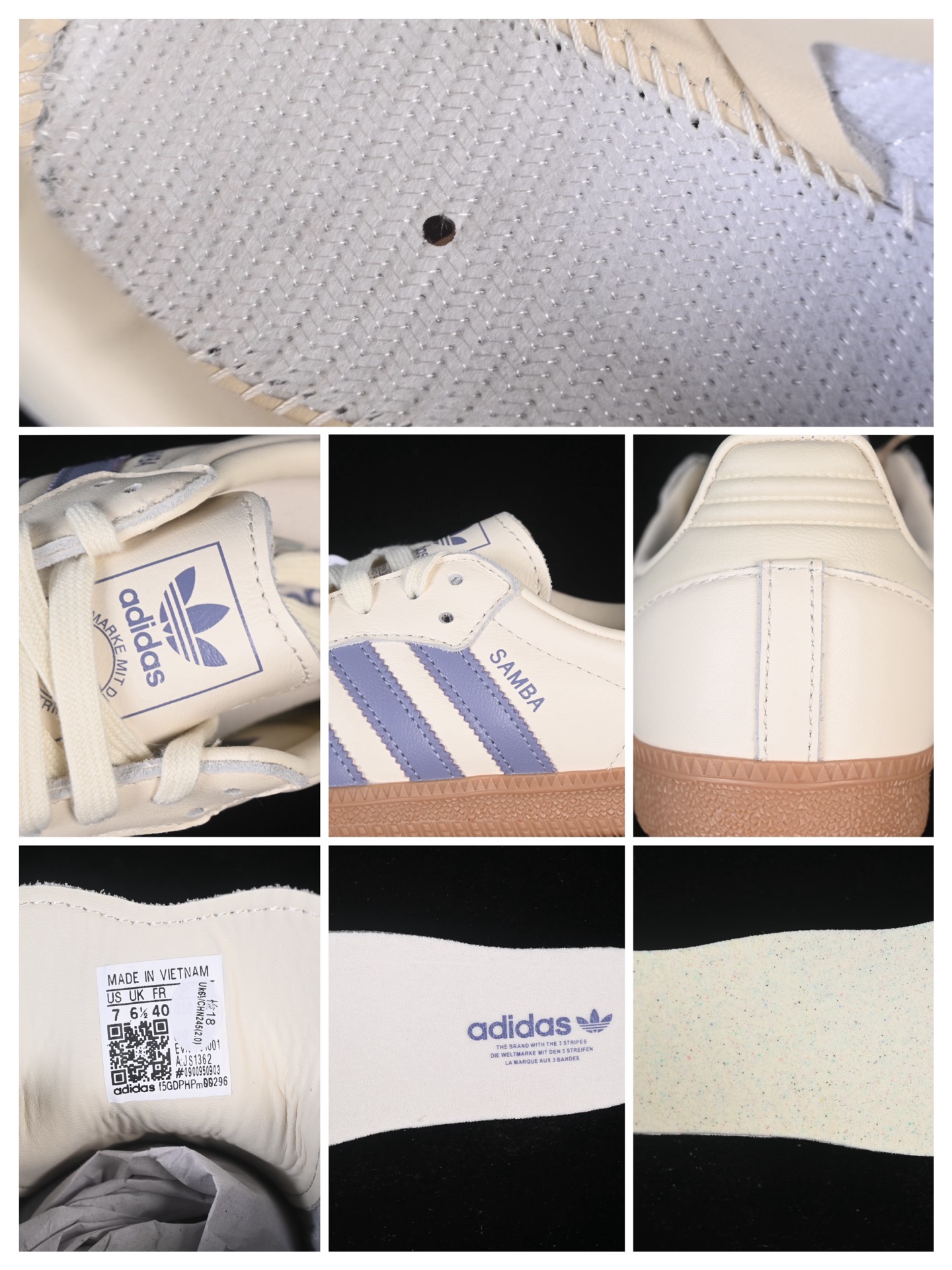 Adidas Samba OG JS1362 阿迪三叶草休闲板鞋#原厂原数据版型 皮料切割干净无任何毛边