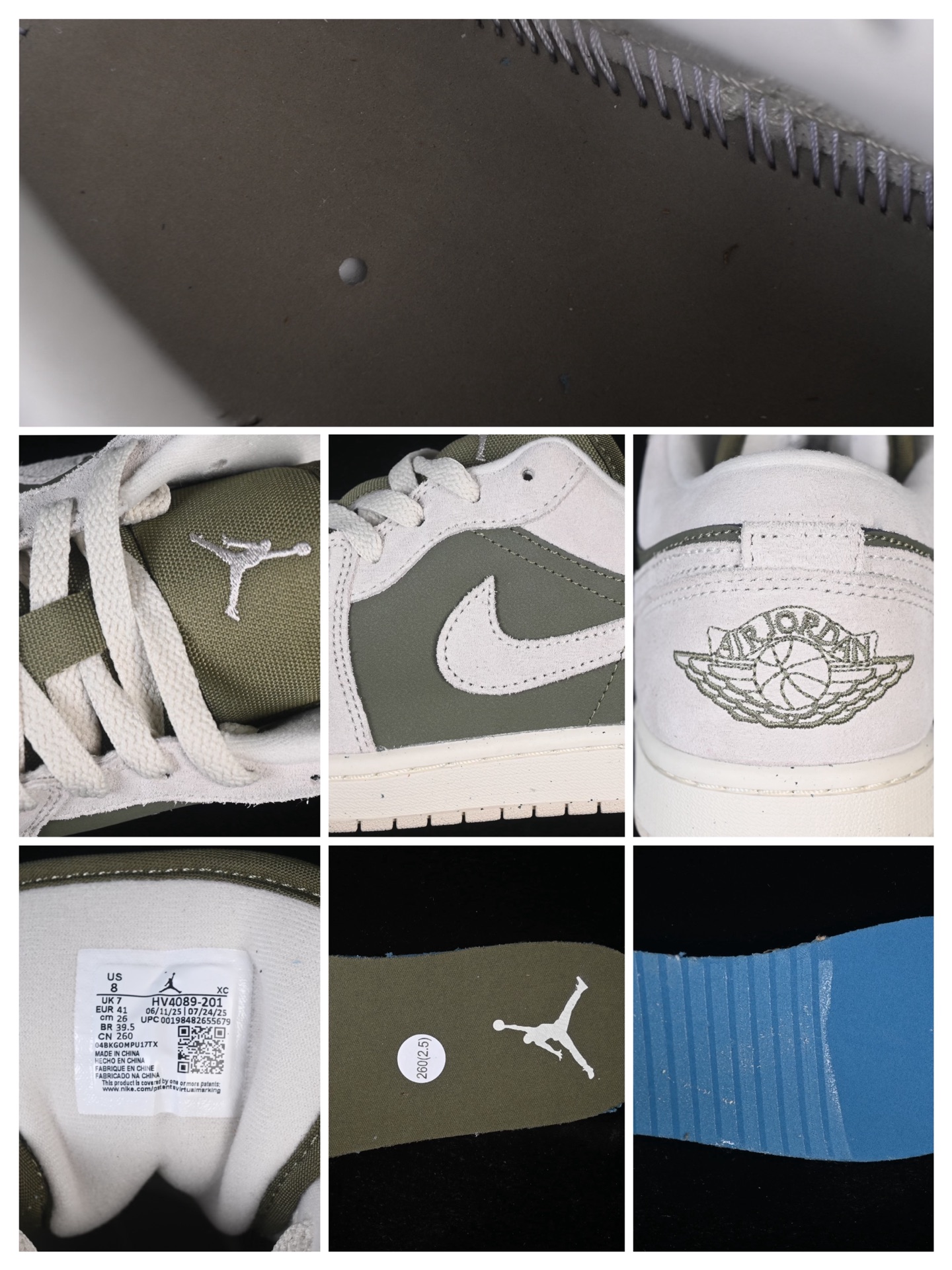 💰240纯原 💰280顶级
Air Jordan 1 Low AJ1 乔1米绿色 低帮文化休闲板鞋 HV4089-201
#市售最高品质 原鞋开发 大厂代工流水线打造 公司货既视感 细节随意对比
尺码：40 40.5 41 42 42.5 43 44 44.5 45 46 H8D4