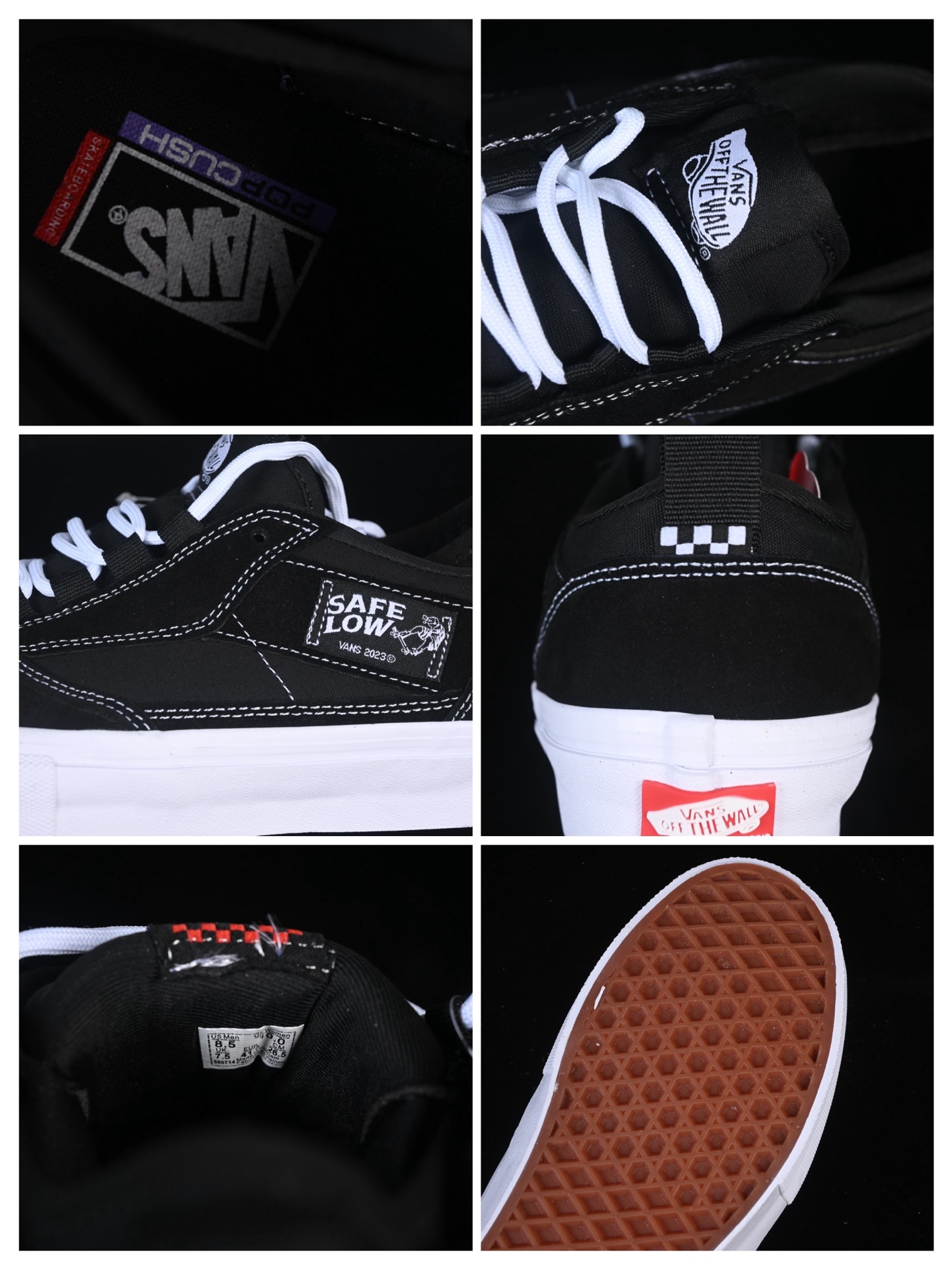 💰180纯原
 Vans Safe Brady Low 万斯高端支线 低帮复古休闲板鞋 VN000EEHBKA
#工艺：硫化1:1（重量1:1、真标、原钢印、材质标、鞋型标、合格证）
尺码：35 36 36.5 37 38 38.5 39 40 40.5 41 42 42.5 43 44 M.C3