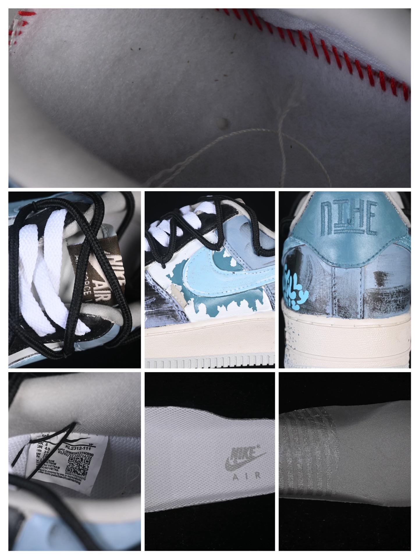 💰300纯原
 Nike Air Force 1'07 Low "Color Fission" 手绘涂鸦 色彩裂变 空军一号低帮休闲板鞋 XL2312-101
#配色以灰、蓝、白的主色调如同艺术画布，泼墨般的色彩裂变效果打破常规，鞋身的“Still Woozy”艺术字体与鞋侧Swoosh、中底泼墨细节呼应，将随性的艺术表达注入鞋款灵魂
尺码：36 36.5 37.5 38 38.5 39 40 40.5 41 42 42.5 43 44 44.5 45 9.D4