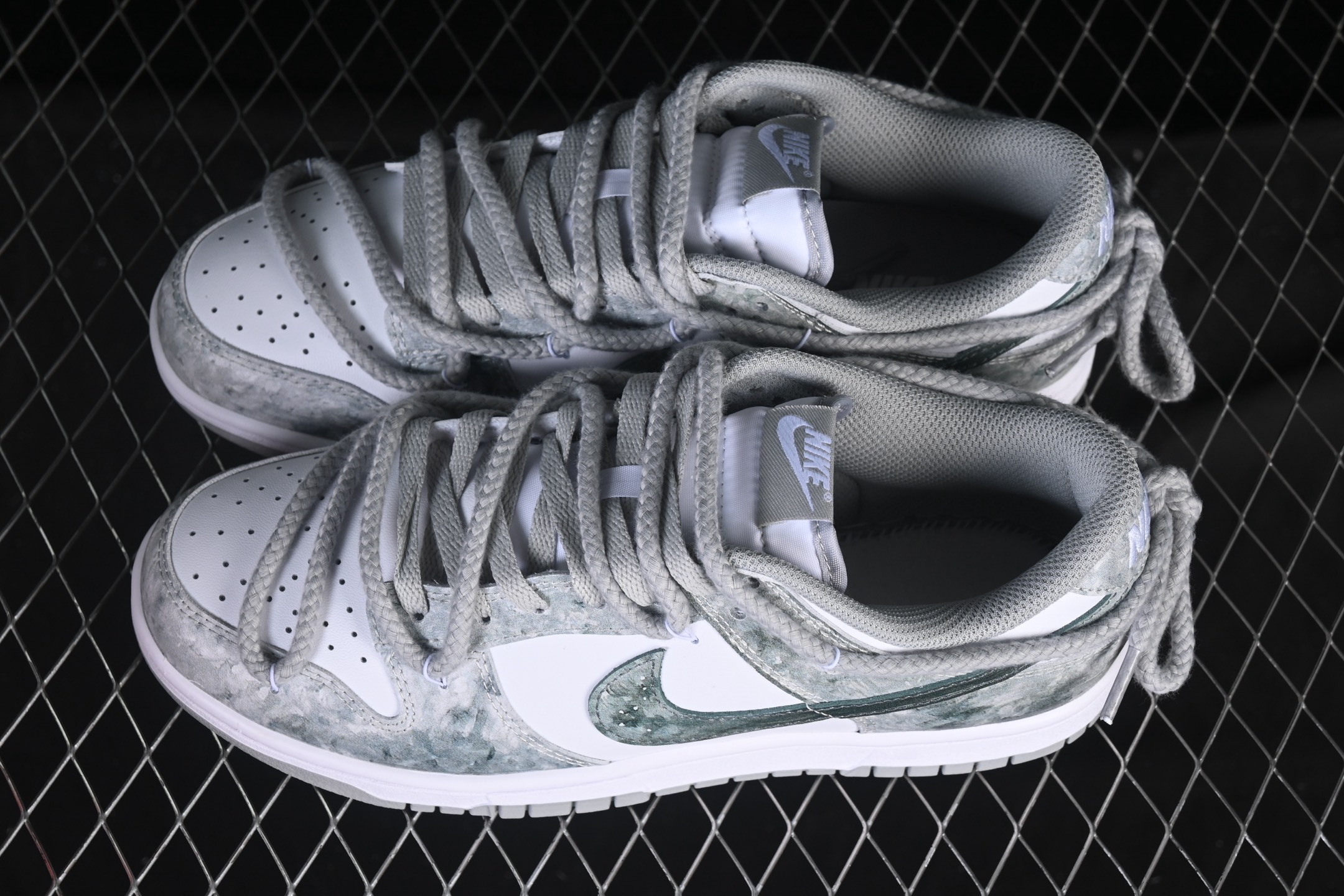 Nike SB Dunk Low 绑带 周年高端定制 低帮休闲板鞋 HF5441-105#定制鞋盒 大厂