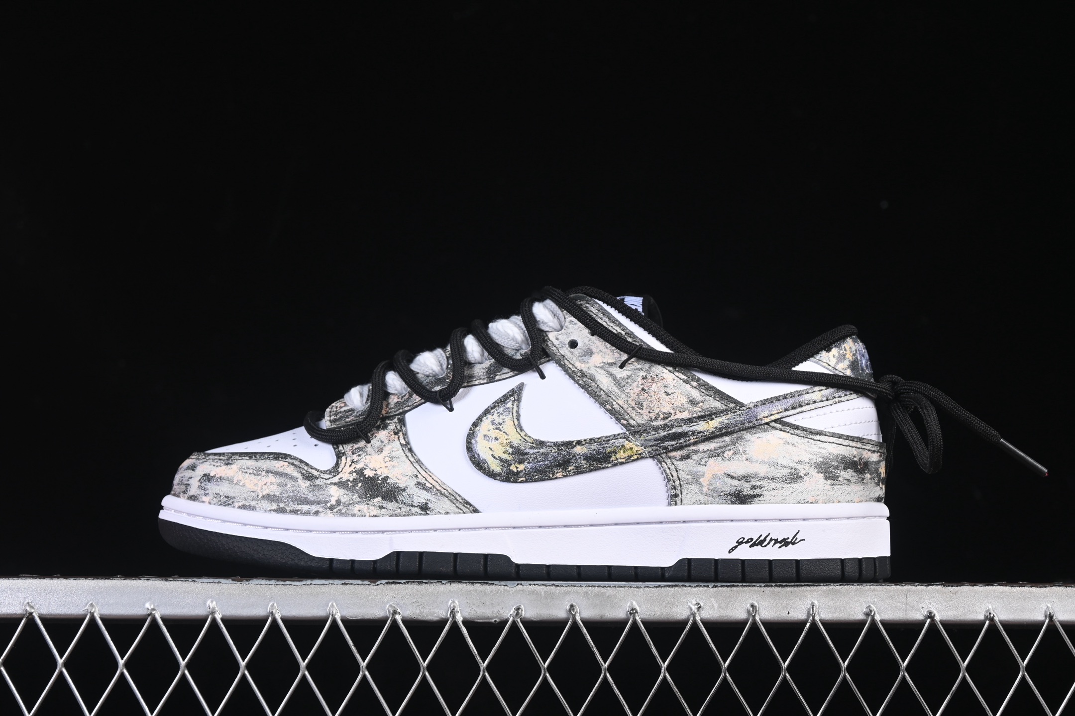 Nike SB Dunk Low 绑带 周年高端定制 低帮休闲板鞋 HF5441-100#定制鞋盒 大厂