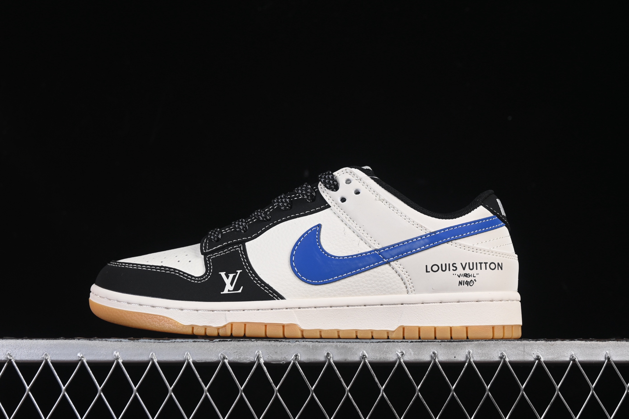 Nike SB Dunk Low LV联名 米黑篮生胶 周年高端定制 低帮休闲板鞋 jp-1748-00