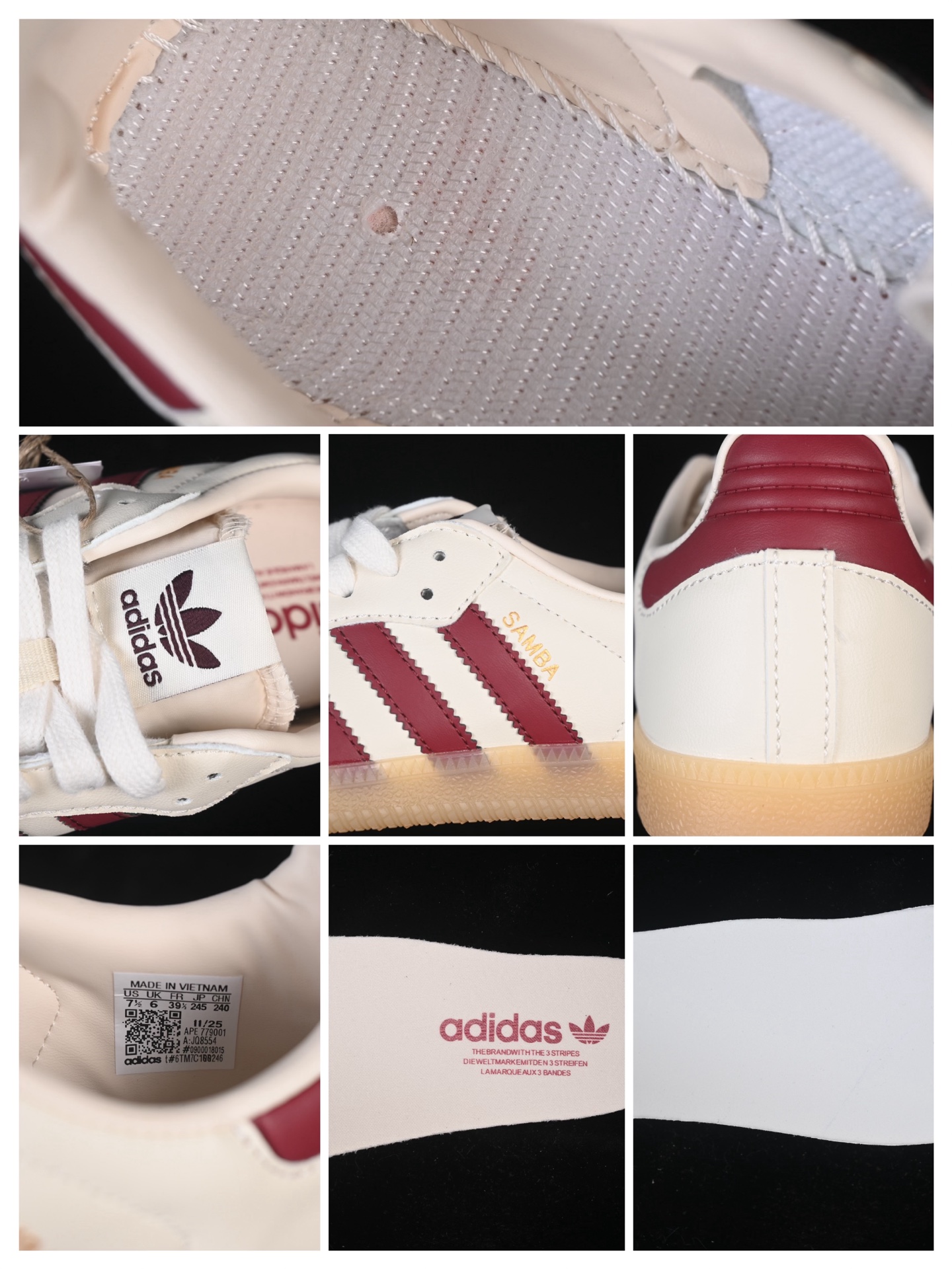 Adidas Samba JQ8554 阿迪三叶草休闲板鞋尺码：36 36.5 37 38 38.5 3