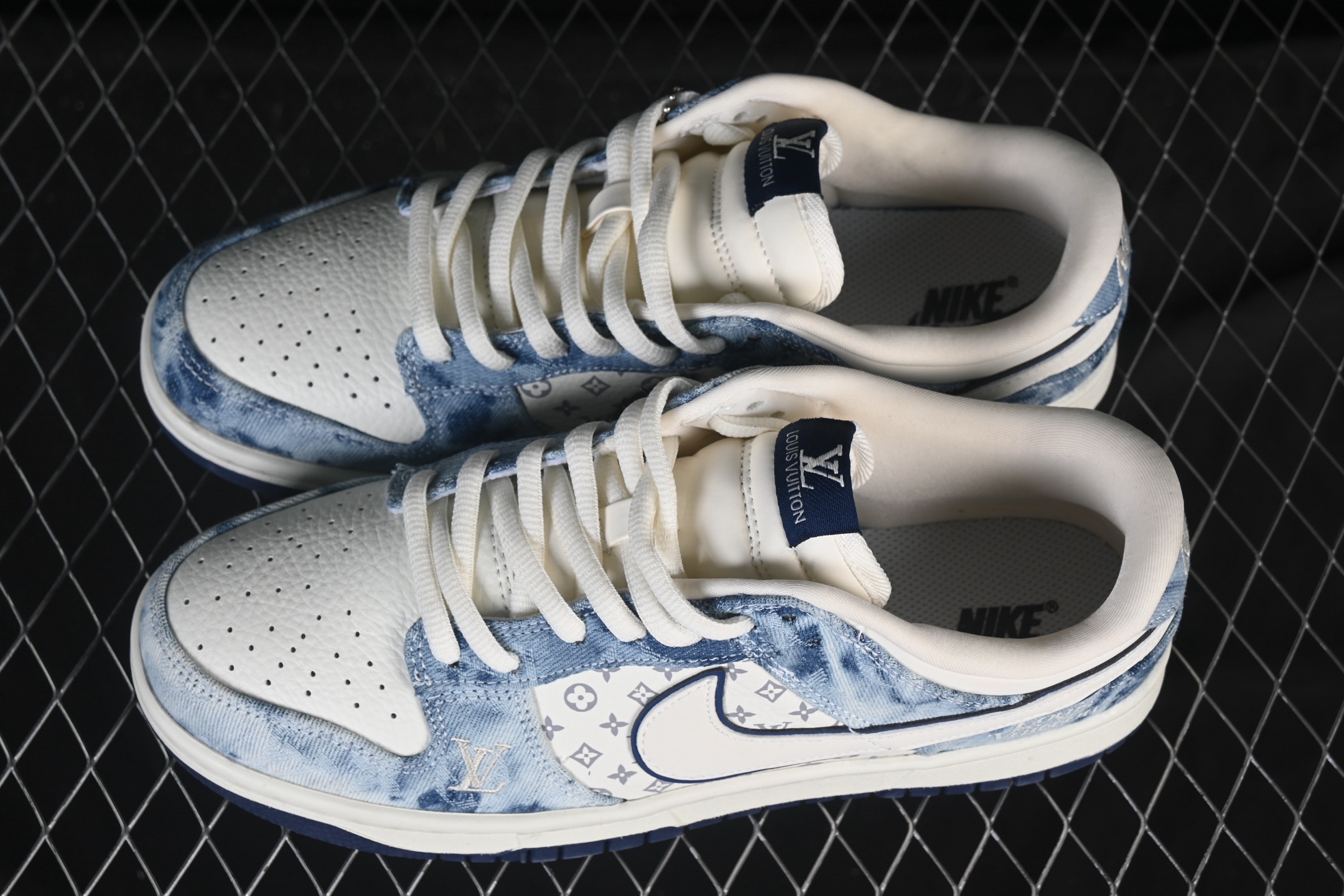 Nike SB Dunk Low LV联名 白蓝水牛仔 高端定制 低帮休闲板鞋 YF9511-903#定