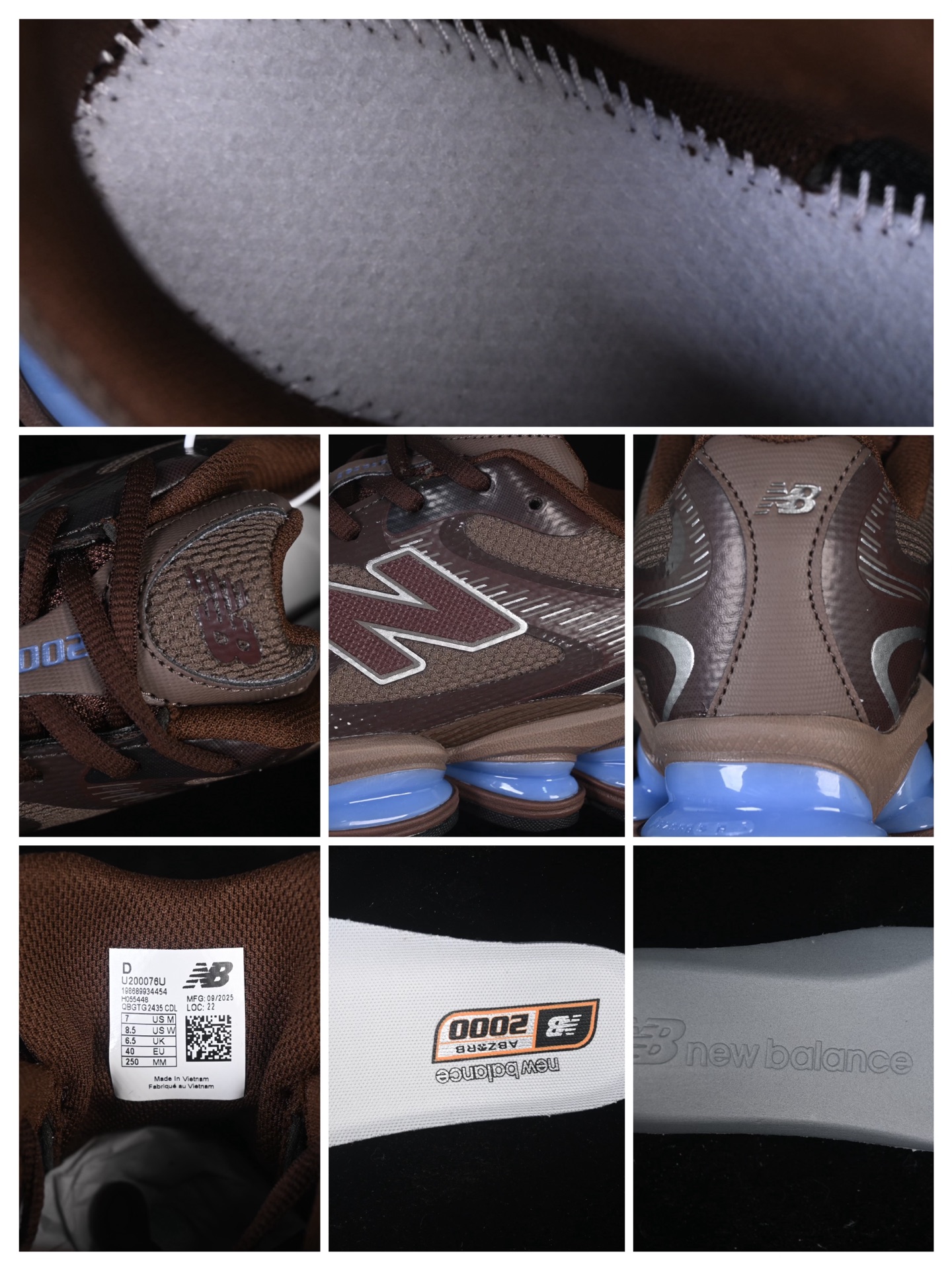 纯原 New Balance 2000系列复古老爹风休闲运动慢跑鞋 UU尺码：36 37 37.5 38