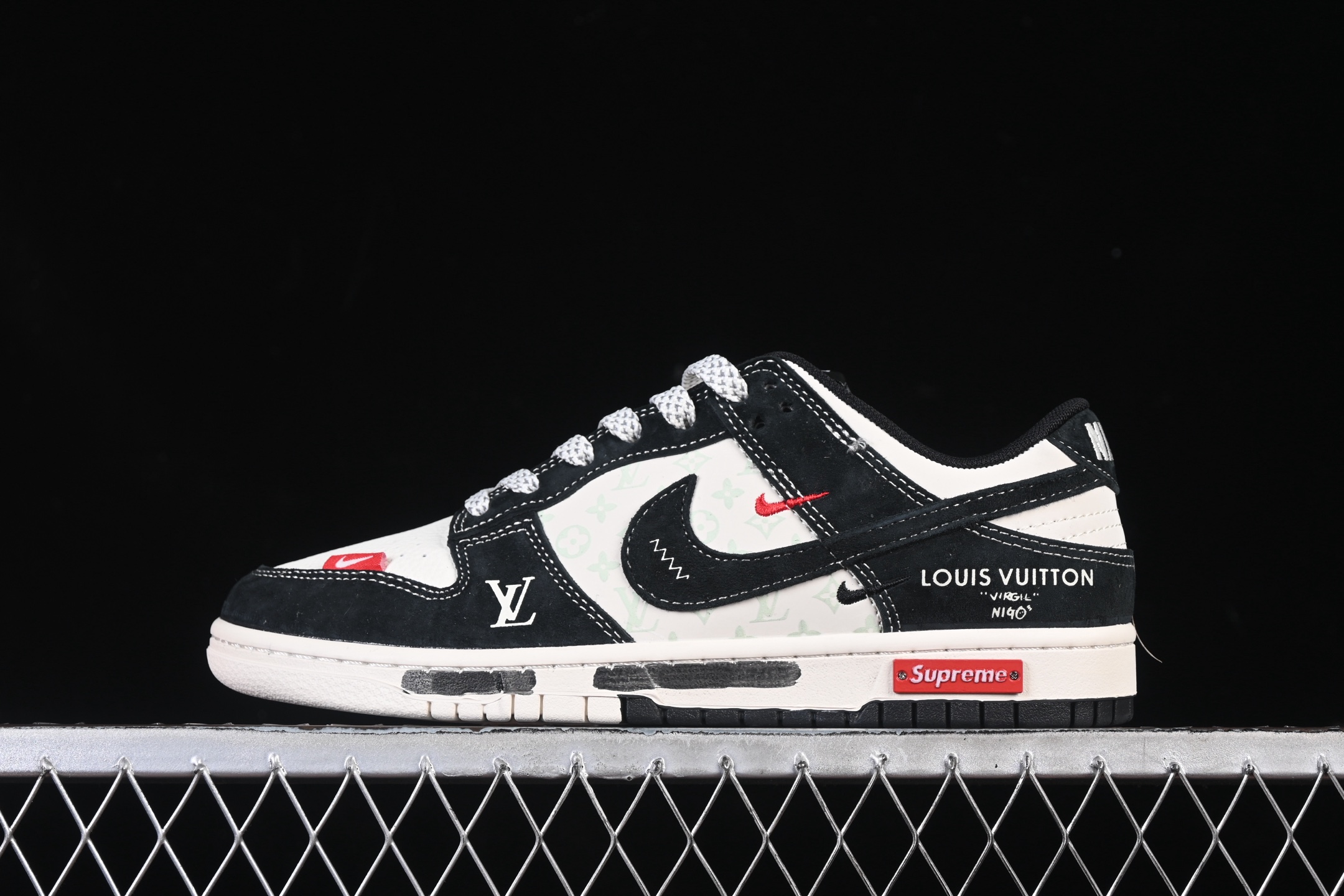 Nike SB Dunk Low LV联名 涂鸦印花 周年高端定制 低帮休闲板鞋 CX5050-Y19#