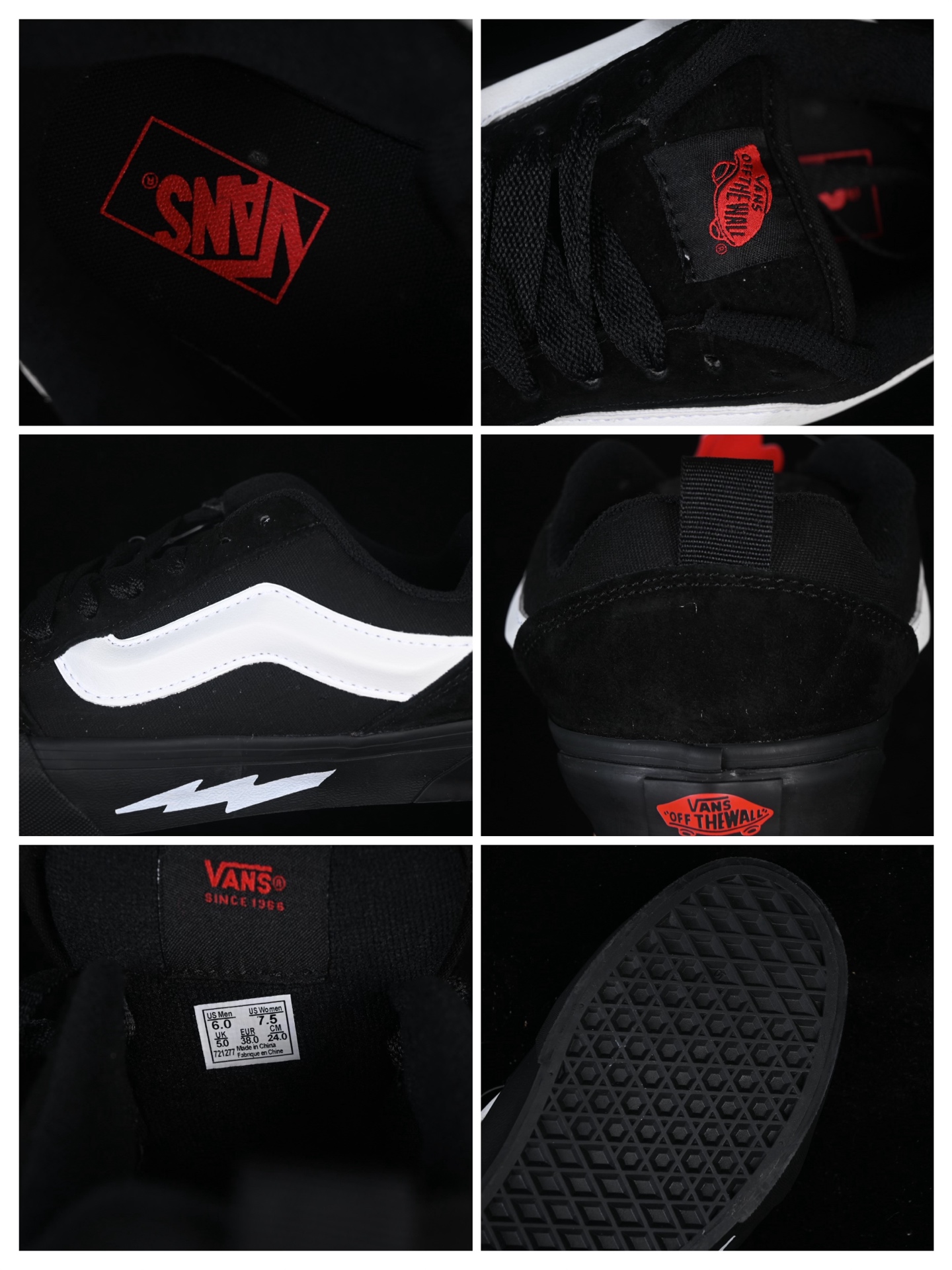 💰130纯原
 Vans Knu-Skool Vr3 万斯低帮休闲运动滑板鞋 VN0009QCBMA
#工艺：硫化1:1（重量1:1、真标、原钢印、材质标、鞋型标、合格证）
尺码：35 36 36.5 37 38 38.5 39 40 40.5 41 42 42.5 43 44 M.C3